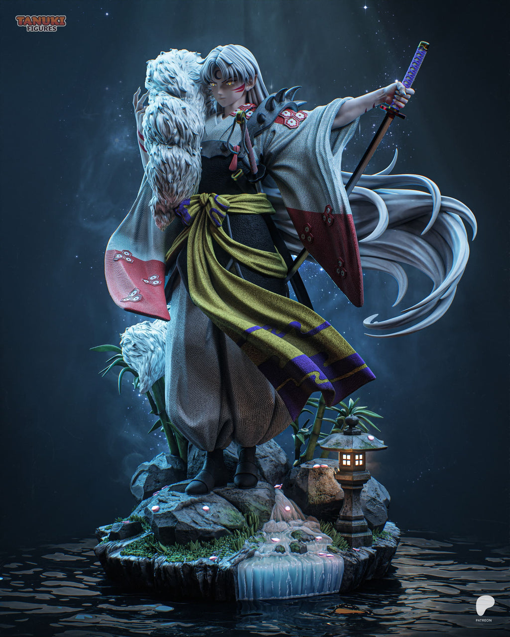Sesshomaru - Inuyasha | Custom Statue 3D printed figure