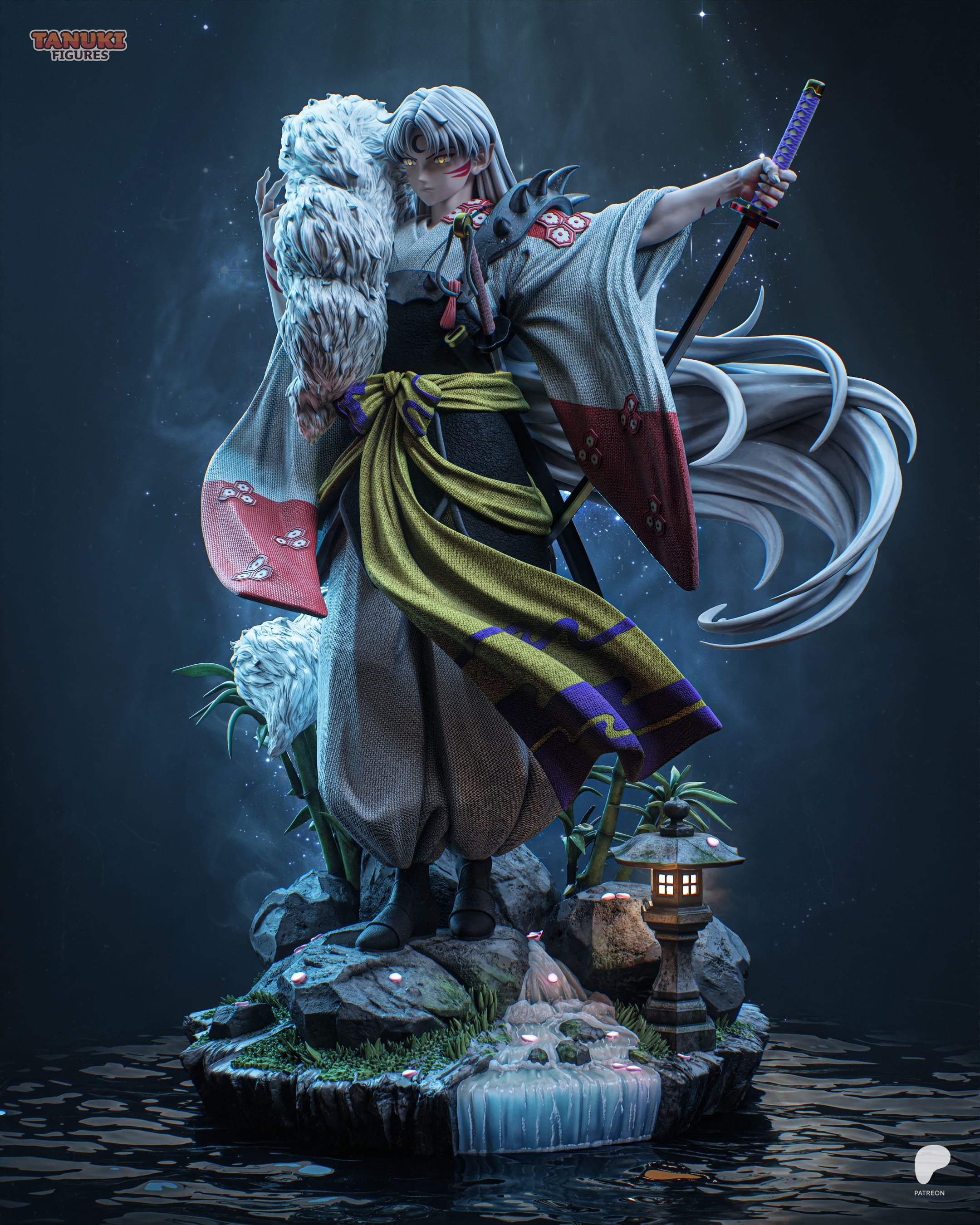 Sesshomaru - Inuyasha | Custom Statue 3D printed figure