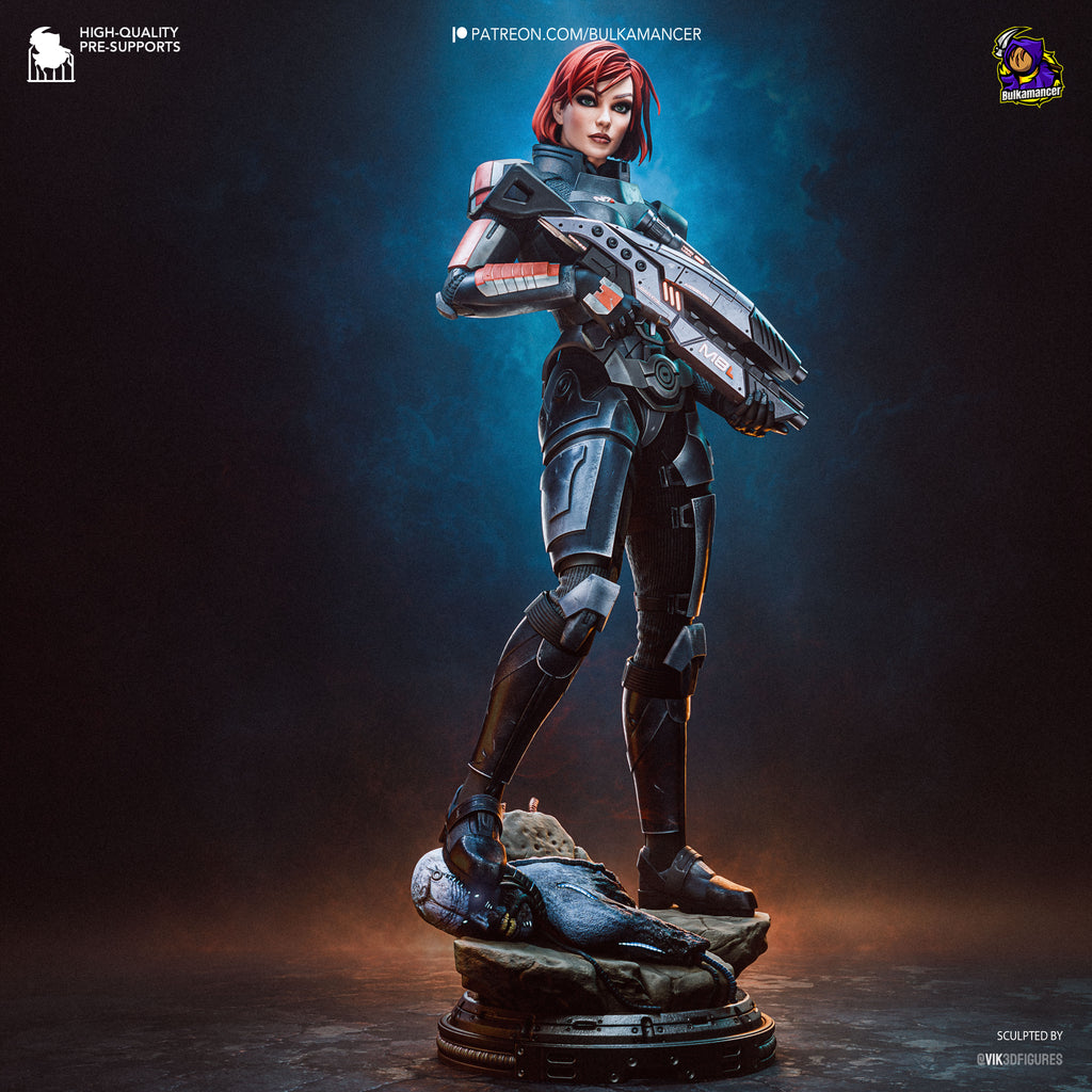 Commander Shepard - Mass Effect | Custom Statue 3D printed figure