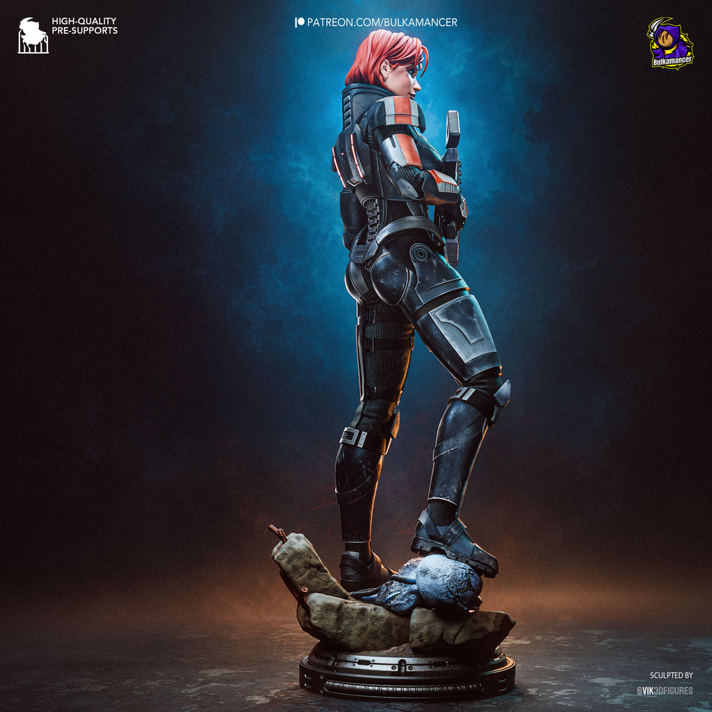Commander Shepard - Mass Effect | Custom Statue 3D printed figure