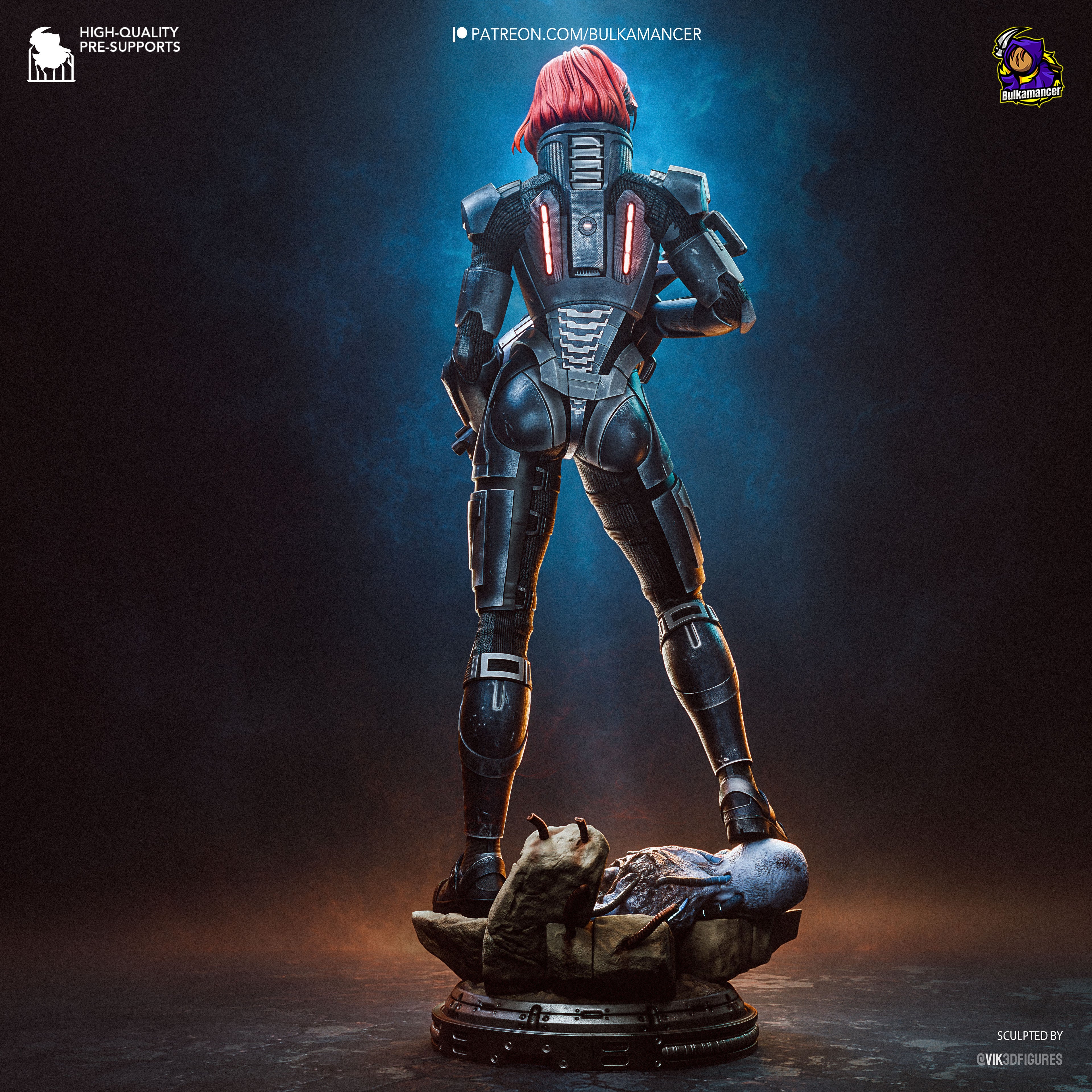 Commander Shepard - Mass Effect | Custom Statue 3D printed figure