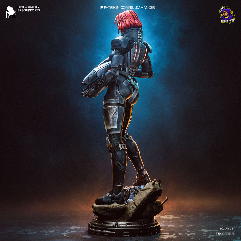 Commander Shepard - Mass Effect | Custom Statue 3D printed figure