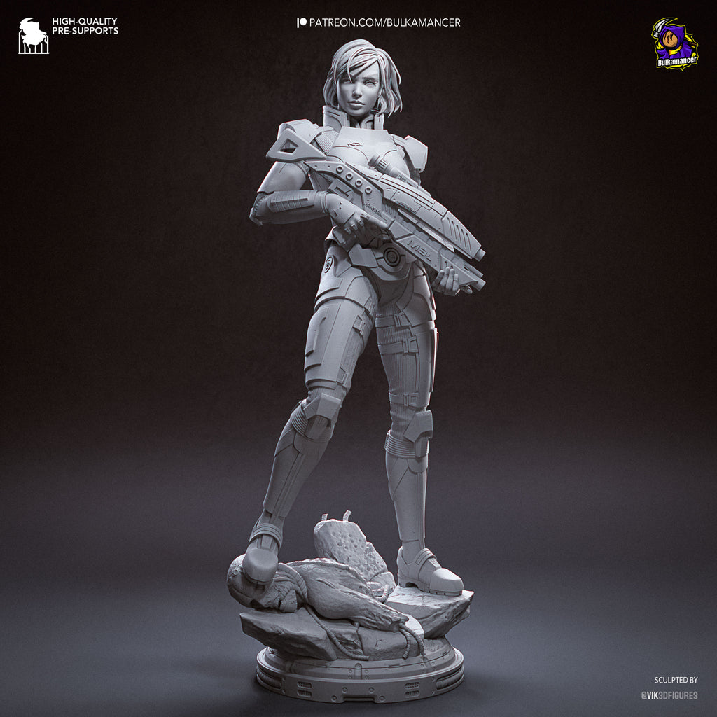 Commander Shepard - Mass Effect | Custom Statue 3D printed figure