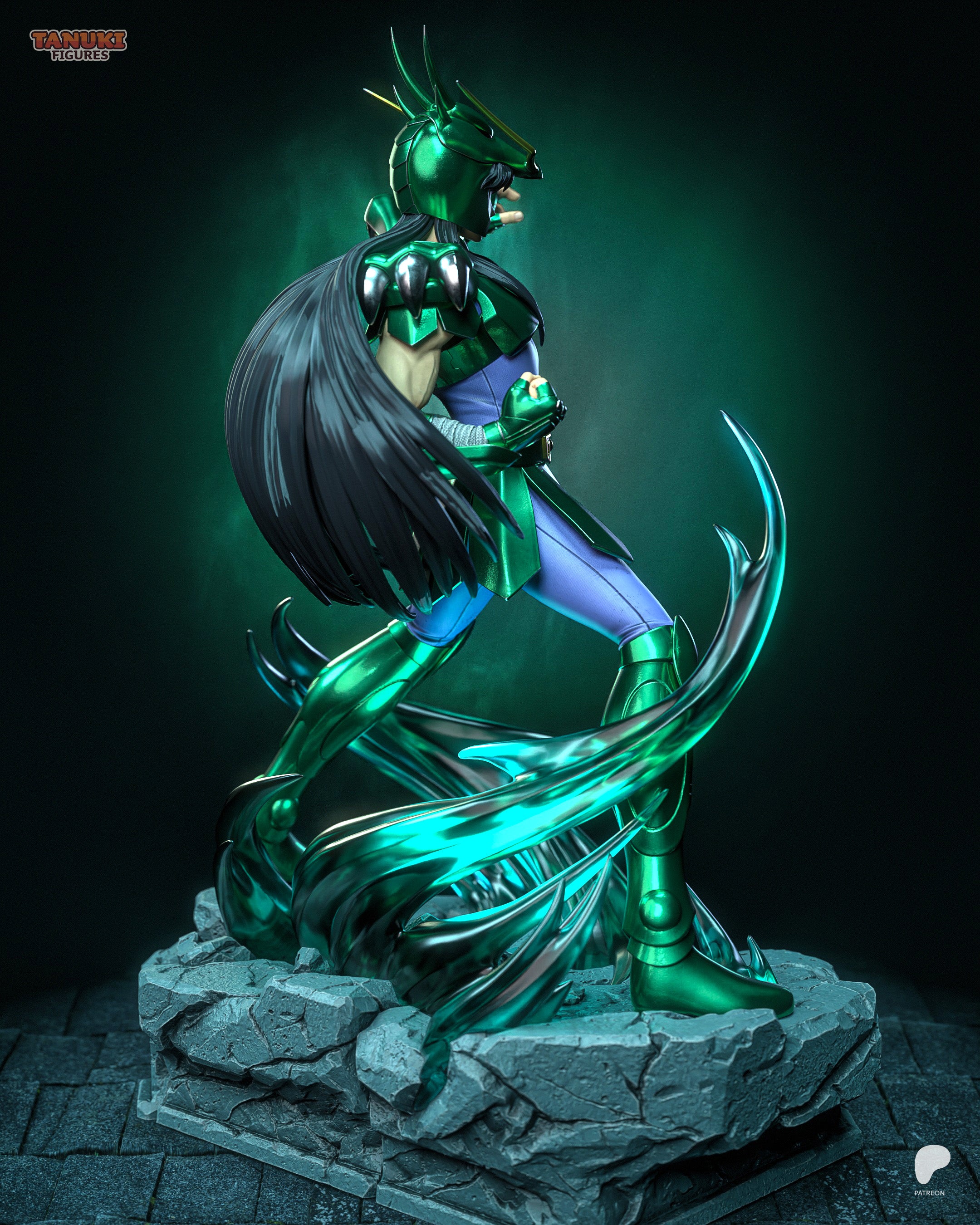 Shiryu - Saint Seiya | Custom Statue 3D printed figure