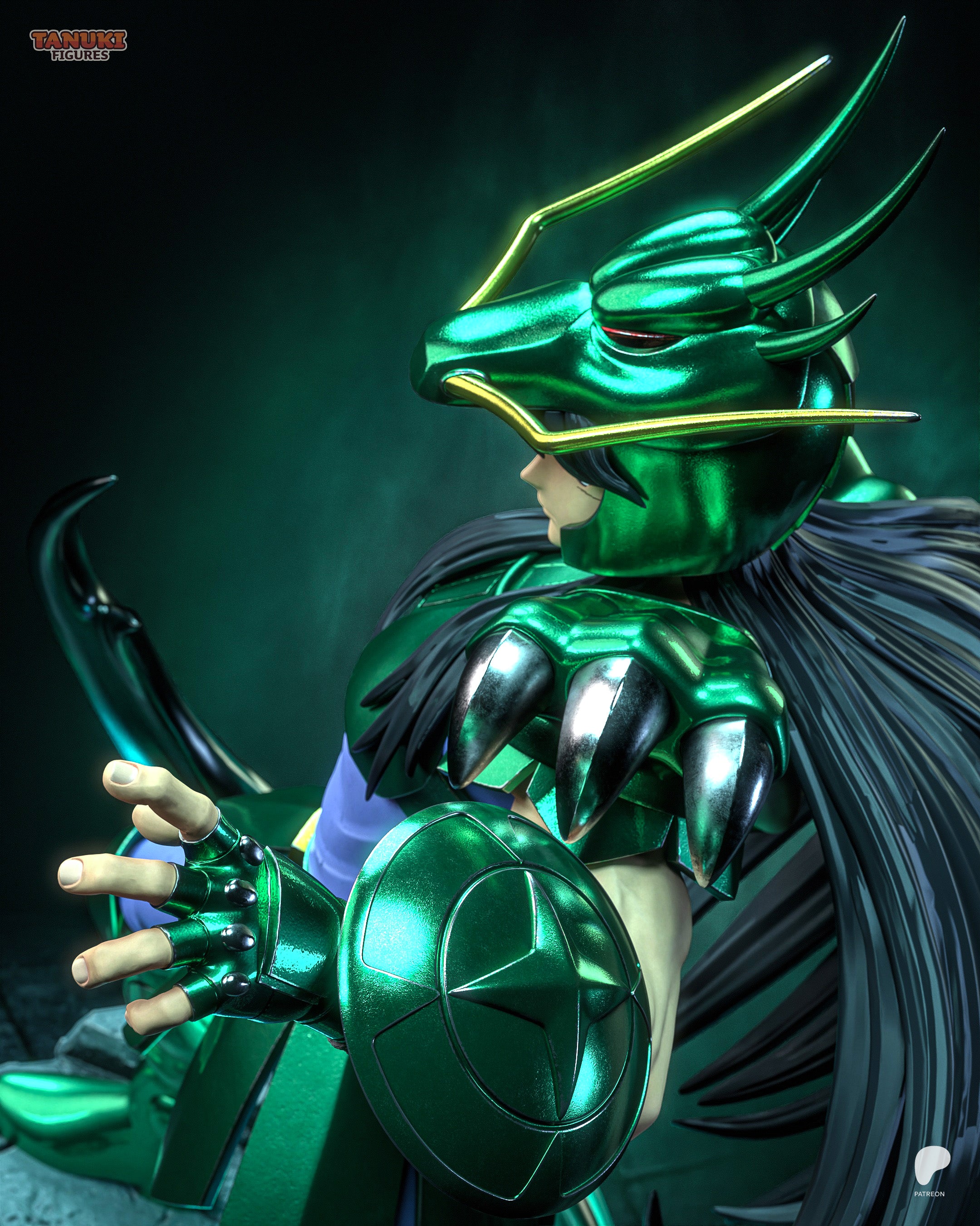 Shiryu - Saint Seiya | Custom Statue 3D printed figure