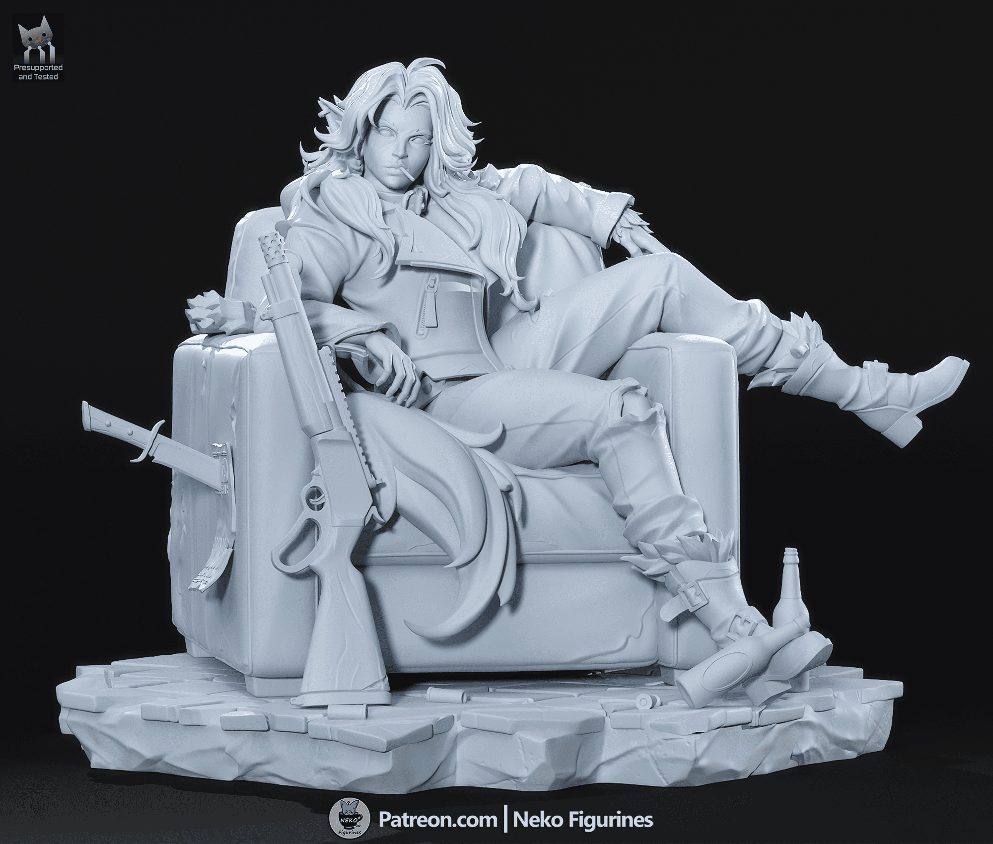 Silver - Deadlock | Custom Statue 3D printed figure