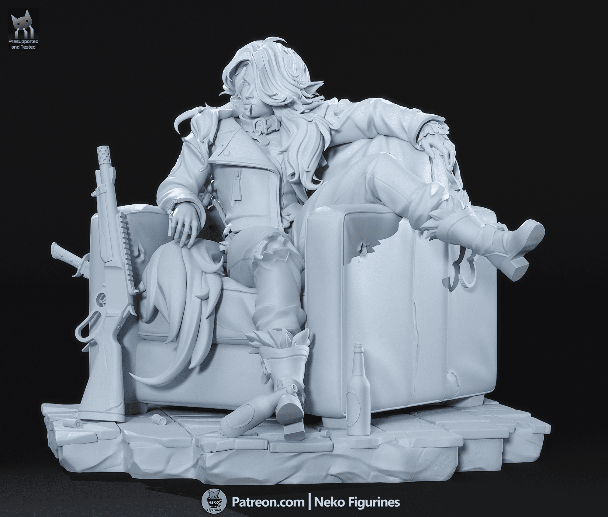 Silver - Deadlock | Custom Statue 3D printed figure