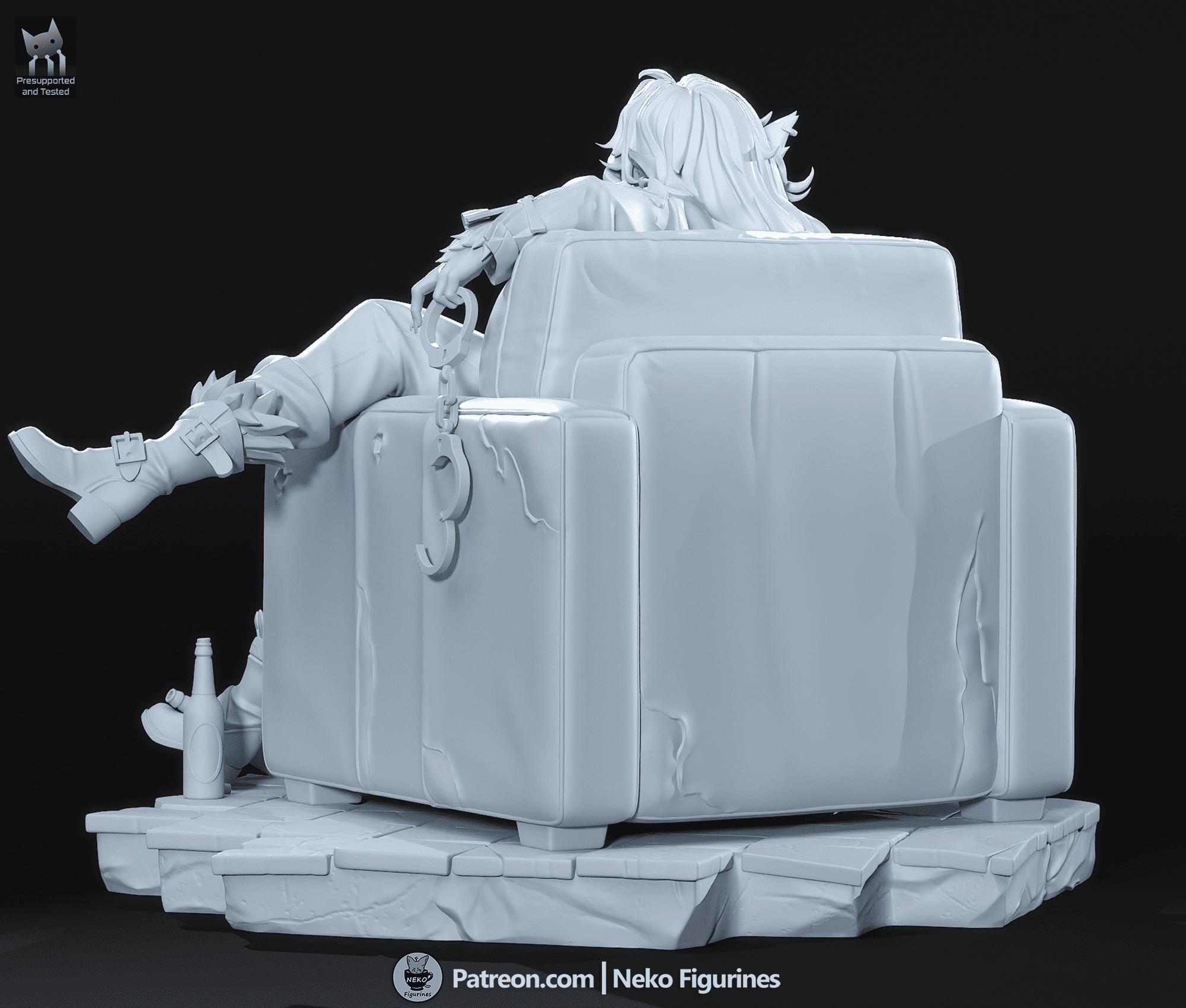 Silver - Deadlock | Custom Statue 3D printed figure