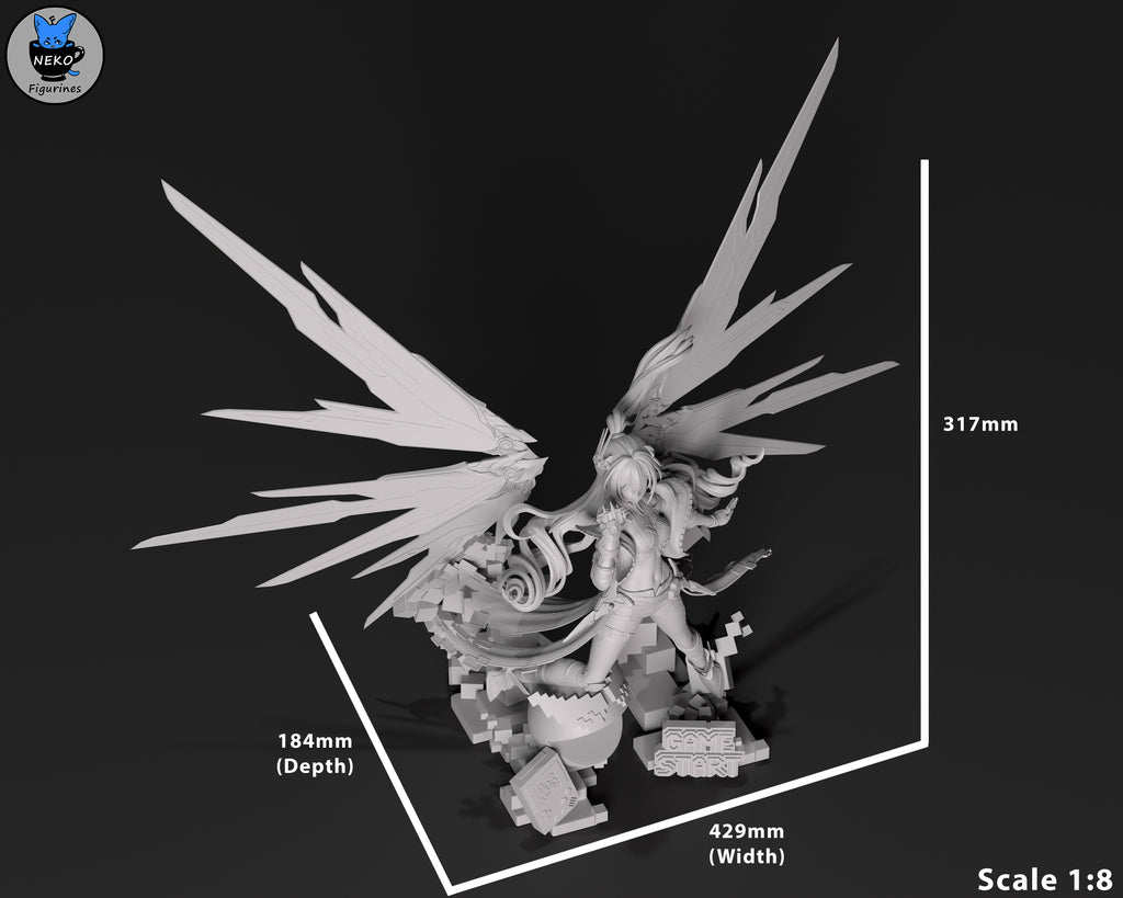 Silver Wolf LV.999 - Honkai Star Rail | Custom Statue 3D printed figure
