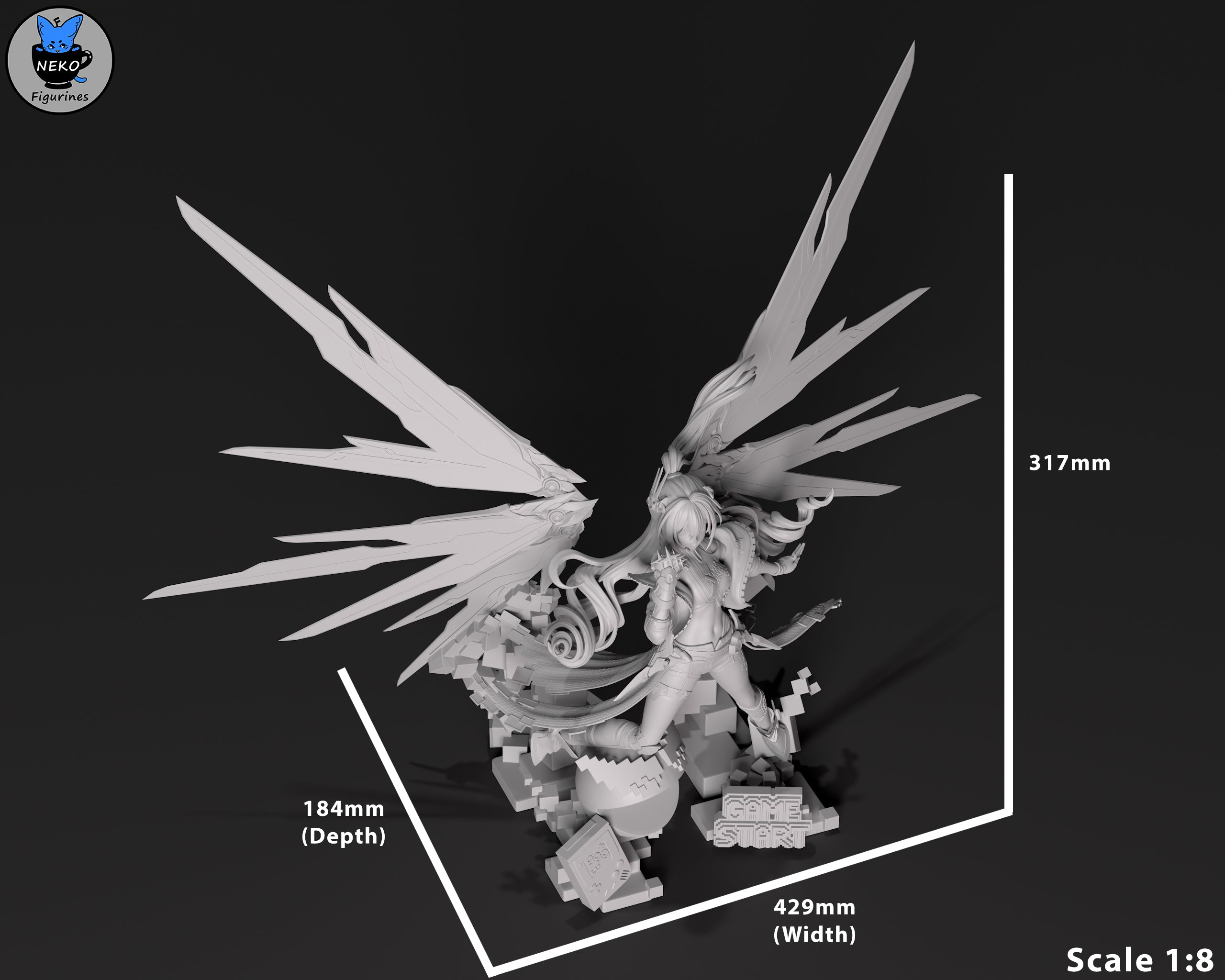 Silver Wolf LV.999 - Honkai Star Rail | Custom Statue 3D printed figure