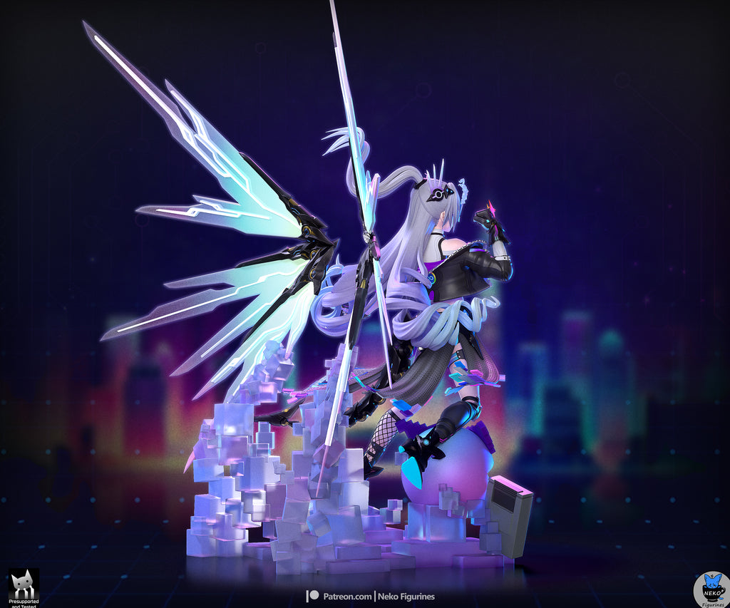 Silver Wolf LV.999 - Honkai Star Rail | Custom Statue 3D printed figure