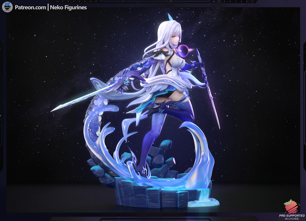 Skirk - Genshin Impact | Custom Statue 3D printed figure