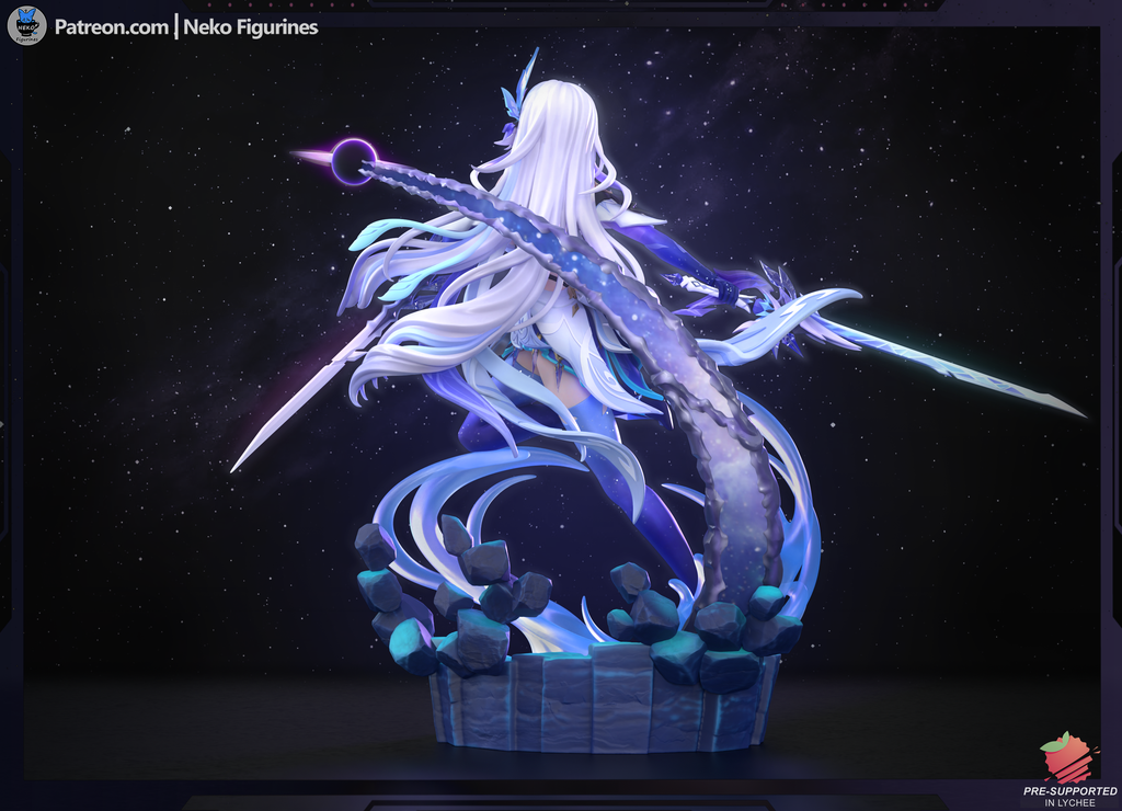 Skirk - Genshin Impact | Custom Statue 3D printed figure