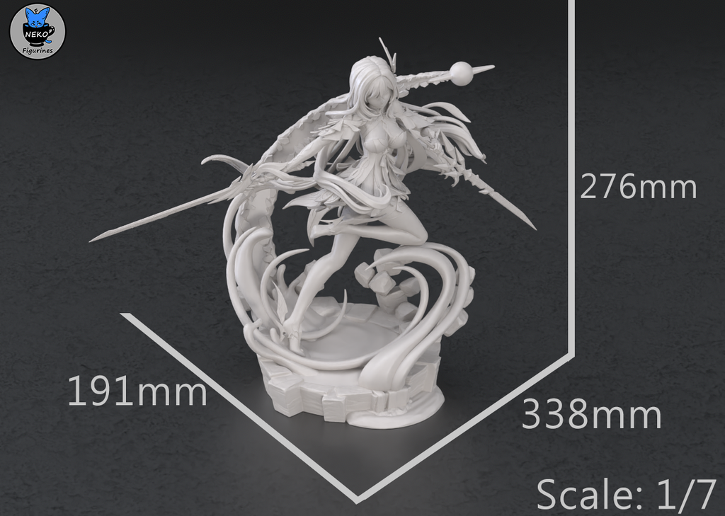 Skirk - Genshin Impact | Custom Statue 3D printed figure