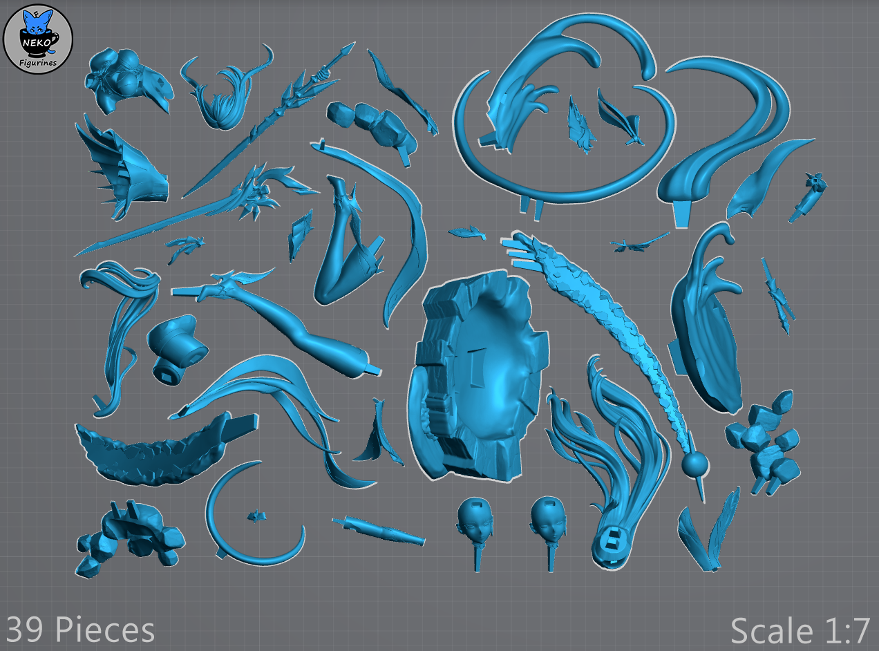 Skirk - Genshin Impact | Custom Statue 3D printed figure