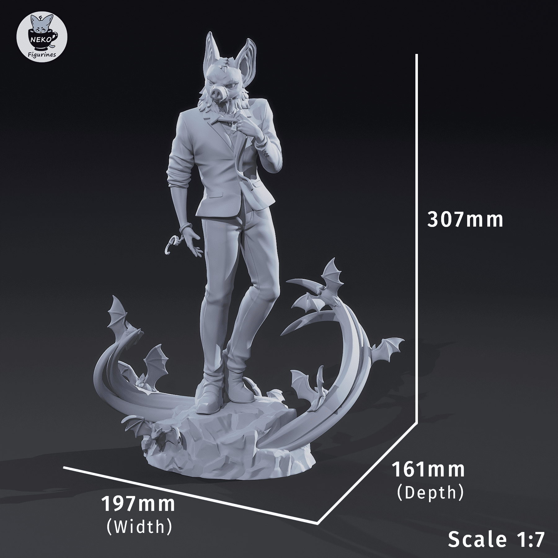 Sonar - Dispatch | Custom Statue 3D printed figure