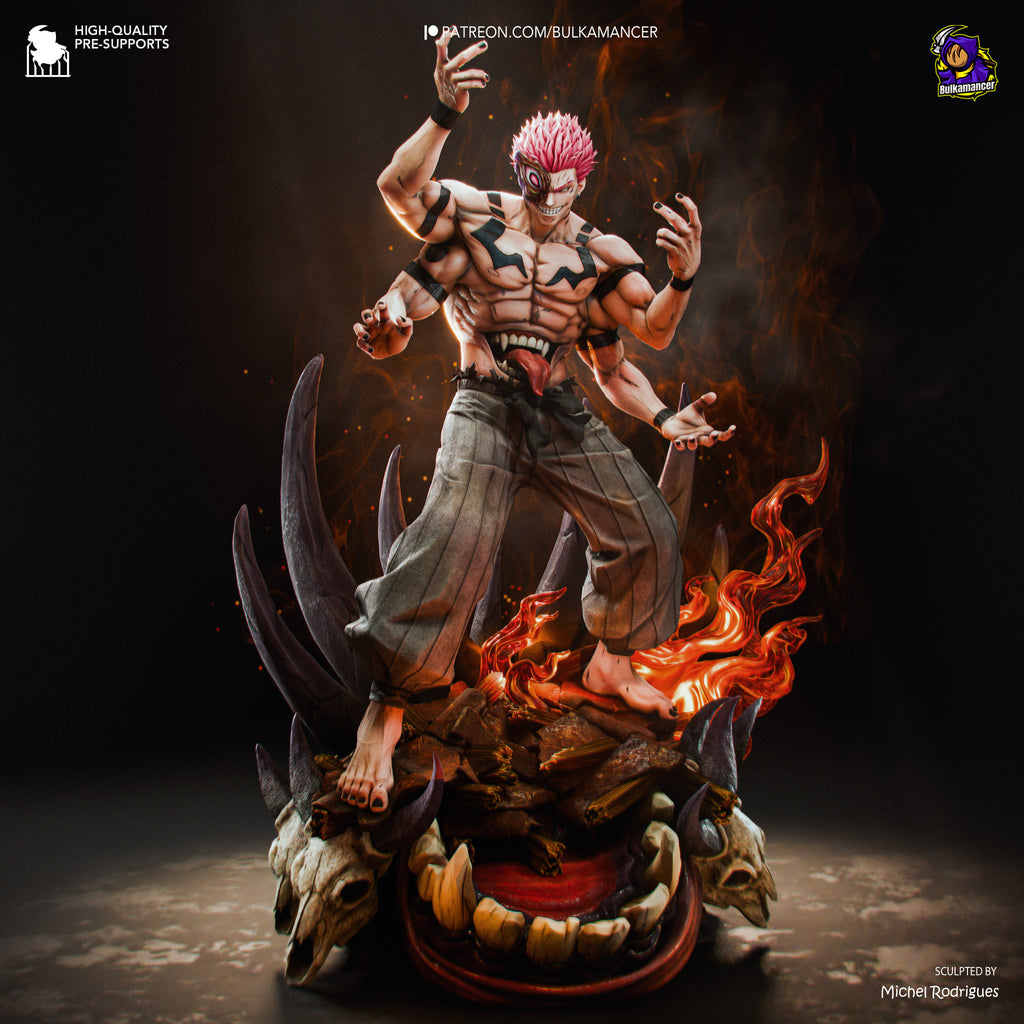 Sukuna - Jujutsu Kaisen | Custom Statue 3D printed figure