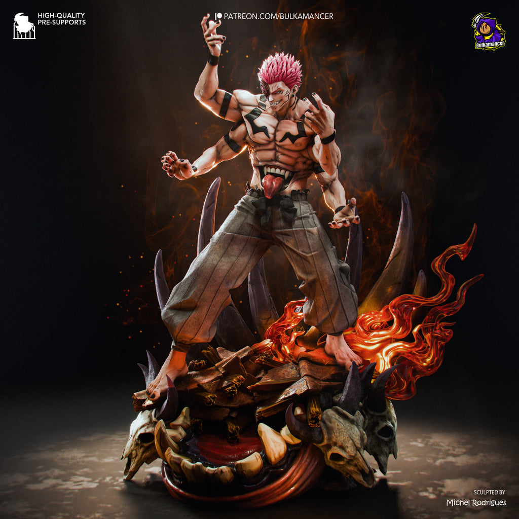 Sukuna - Jujutsu Kaisen | Custom Statue 3D printed figure
