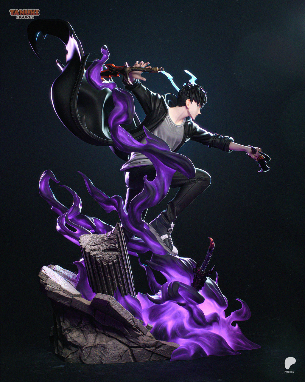 Sung Jin-woo - Solo Leveling | Custom Statue 3D printed figure