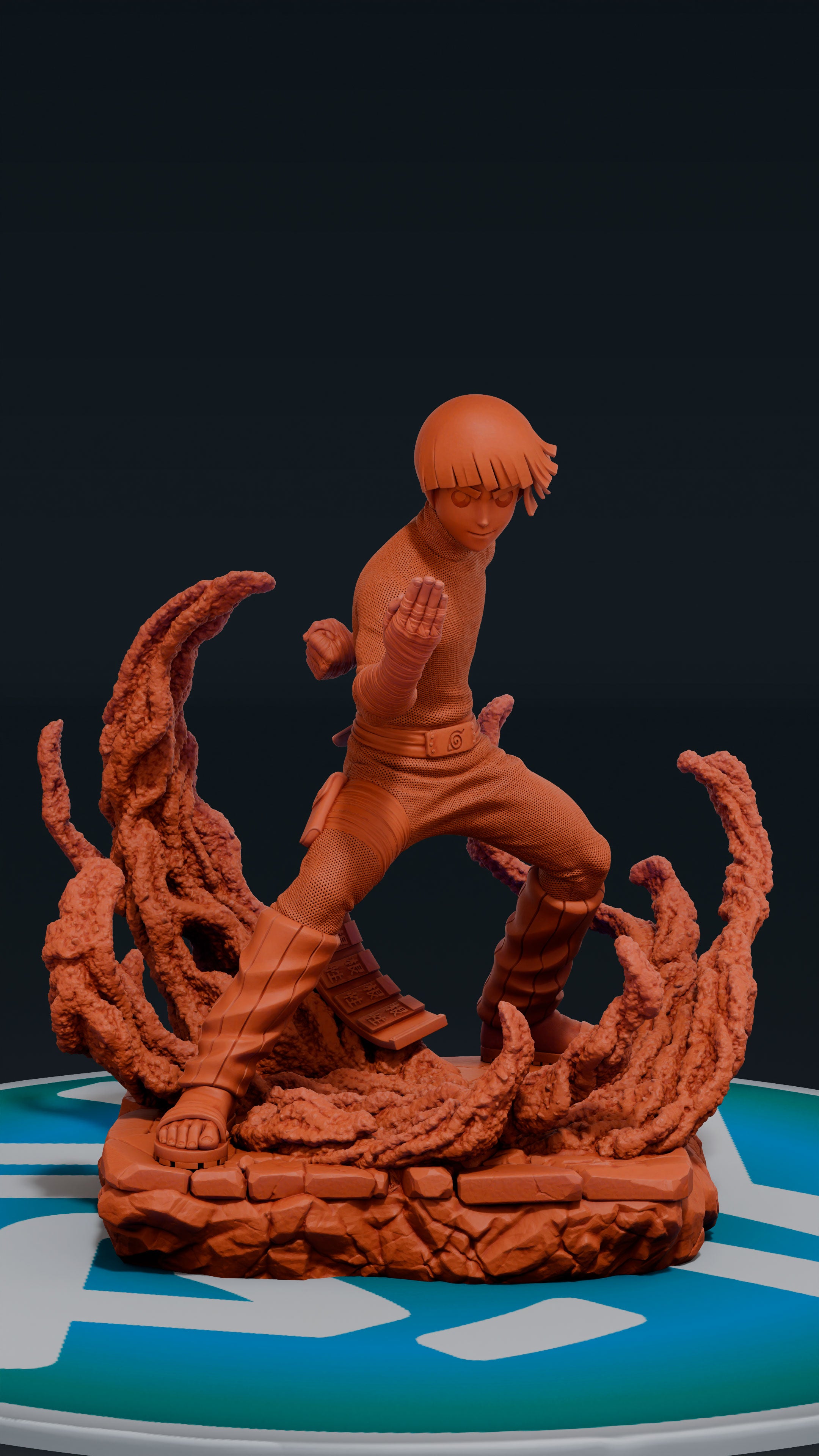 Rock Lee - Naruto | Custom Statue 3D printed figure