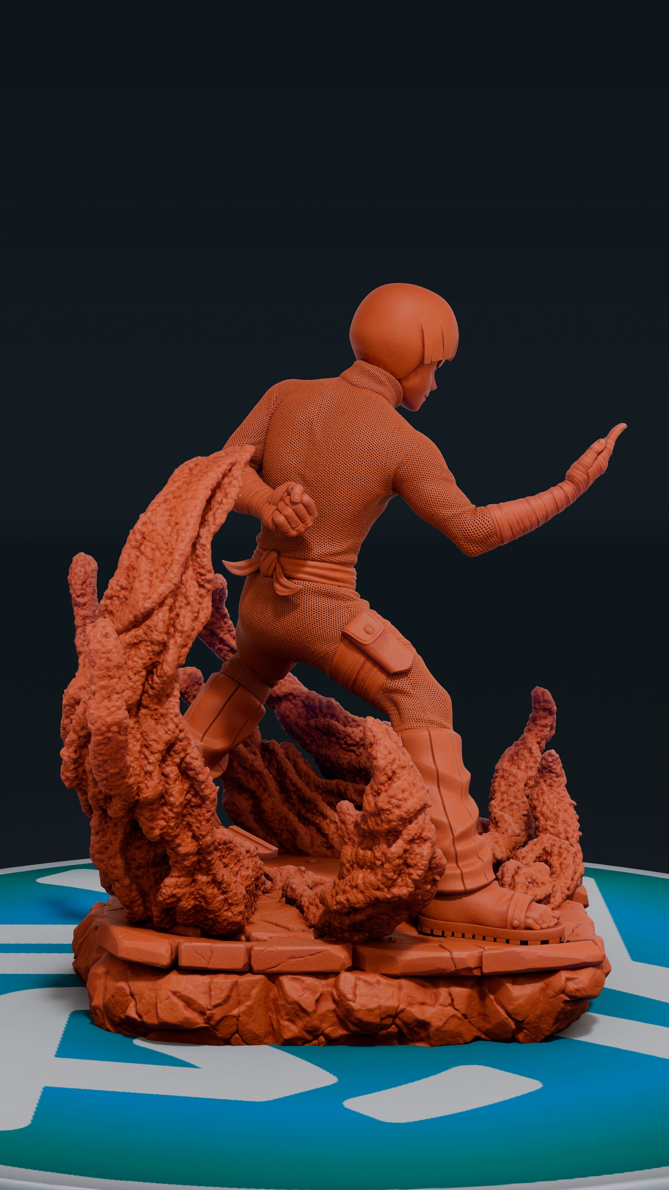 Rock Lee - Naruto | Custom Statue 3D printed figure