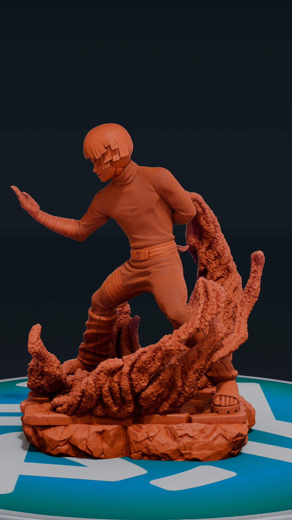 Rock Lee - Naruto | Custom Statue 3D printed figure