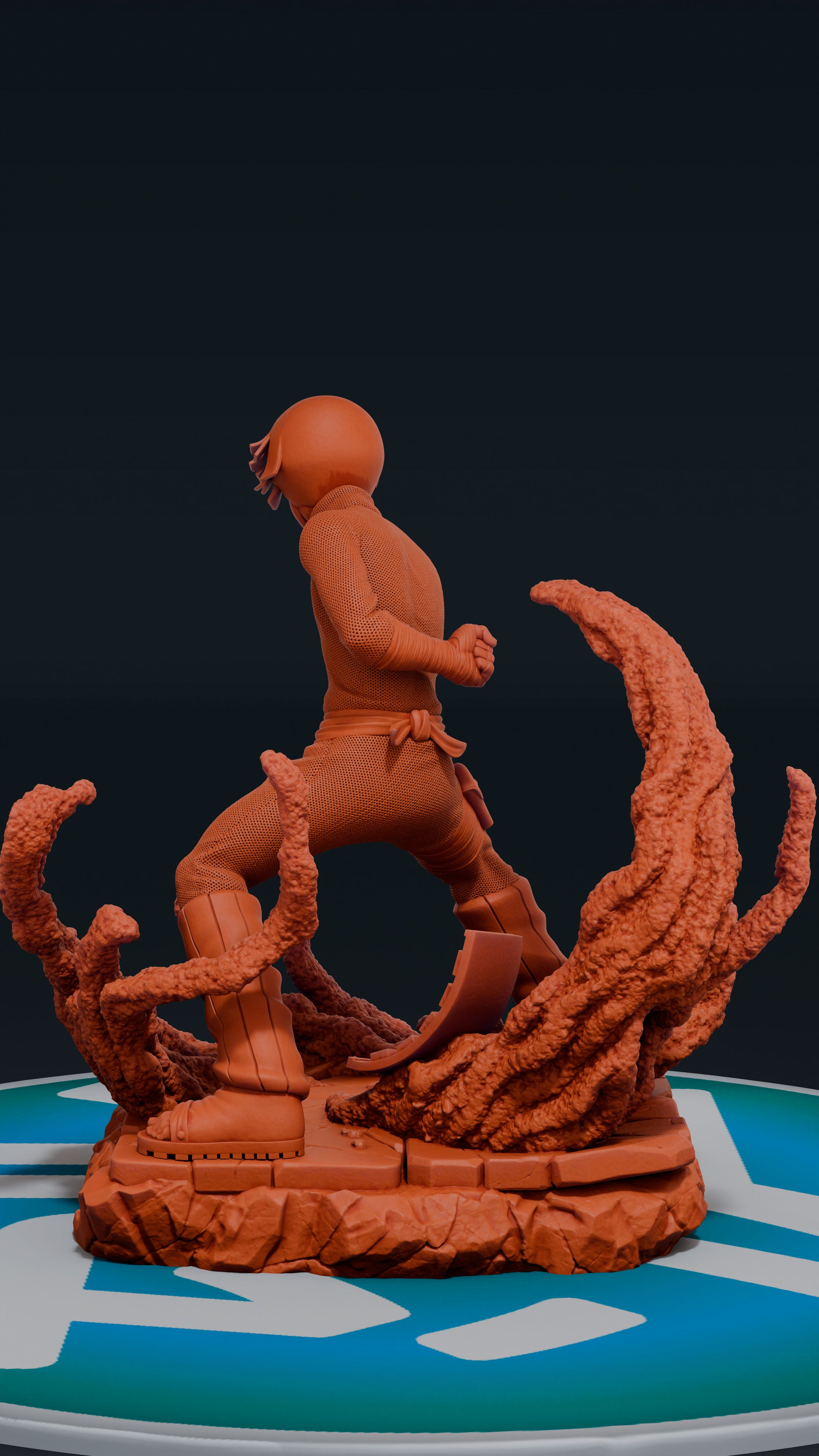 Rock Lee - Naruto | Custom Statue 3D printed figure