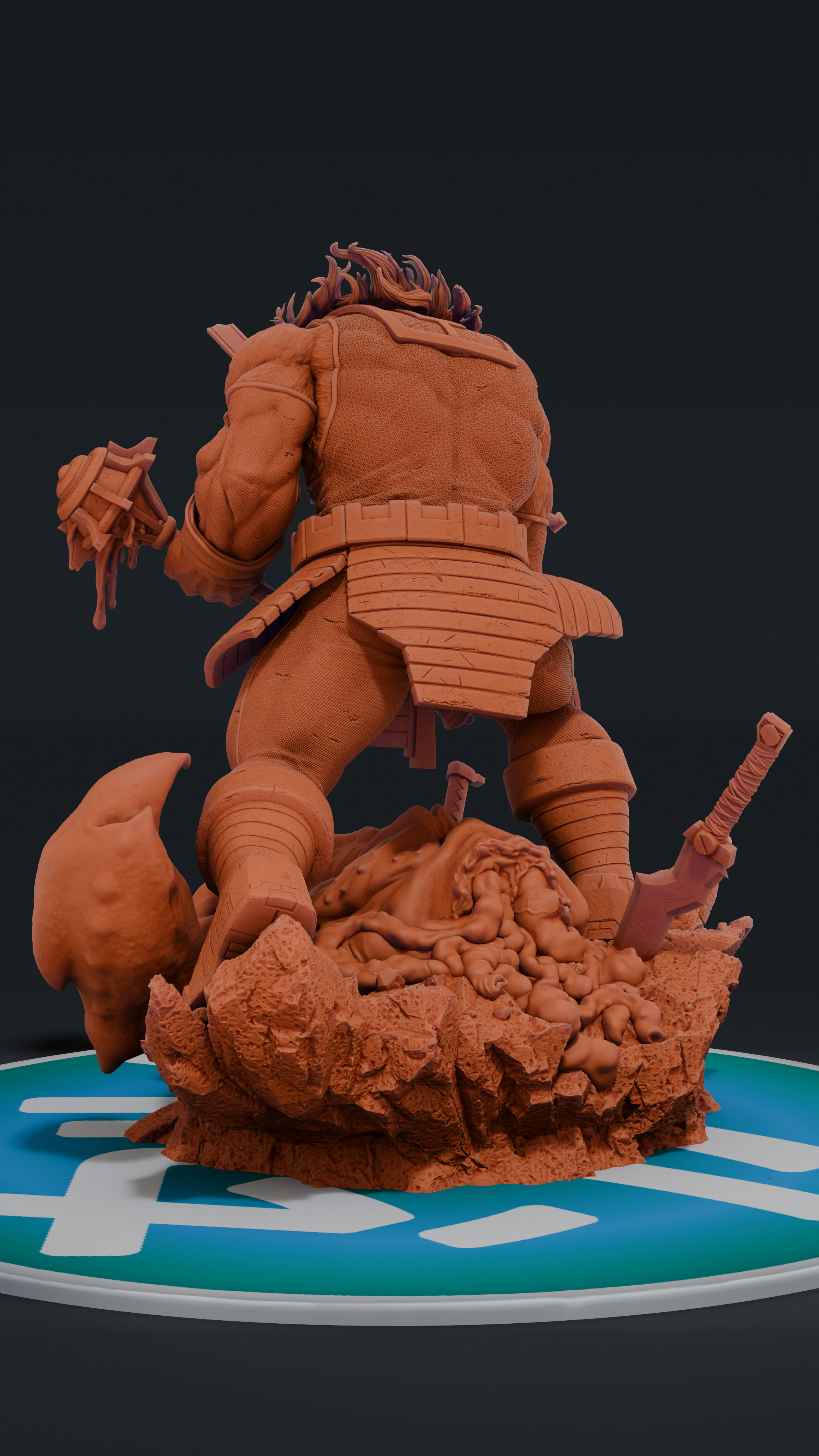 Battle Beast - Invincible | Custom Statue 3D printed figure