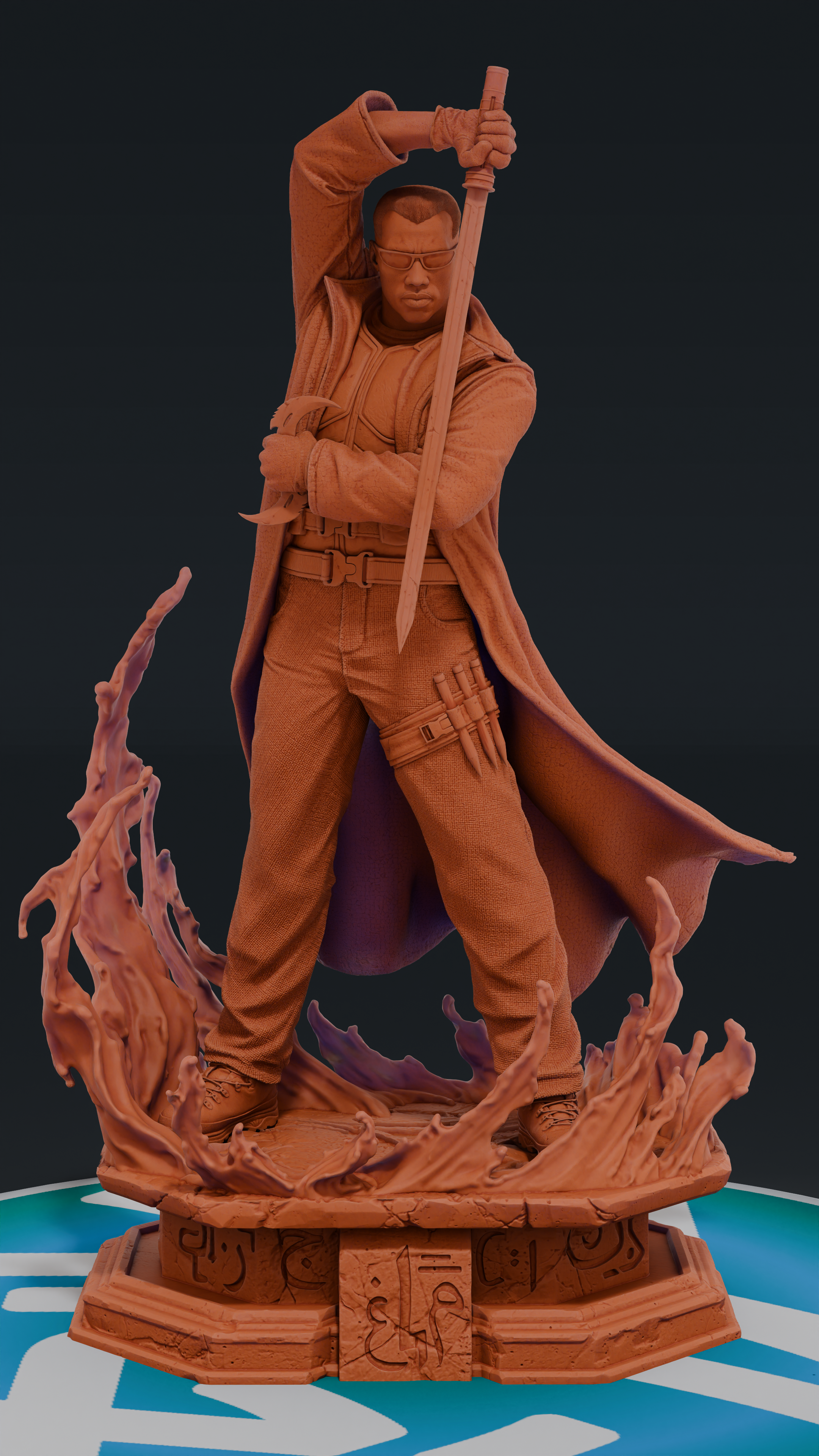 Blade - Blade | Custom Statue 3D printed figure