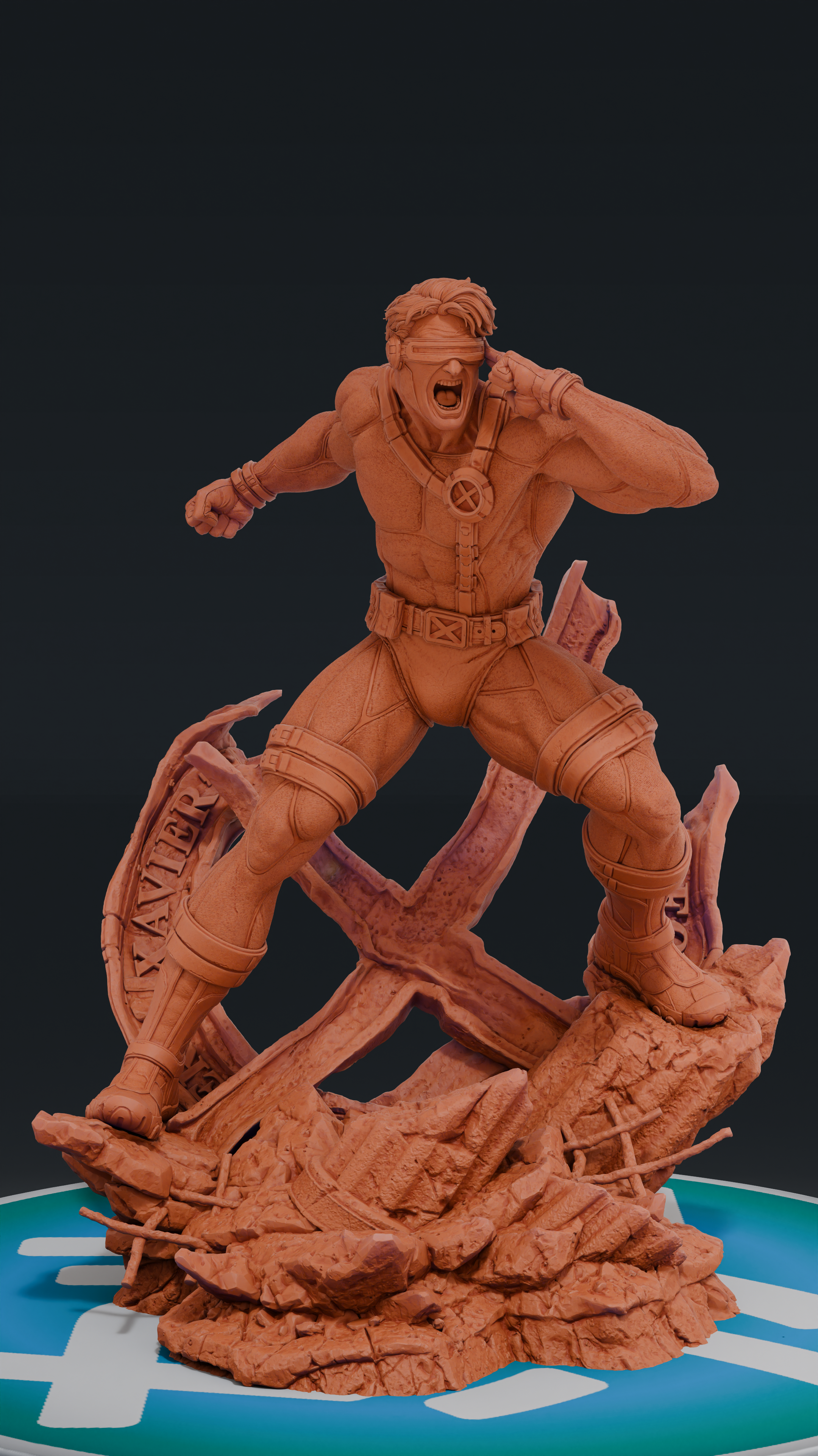 Cyclops - X-Men | Custom Statue 3D printed figure