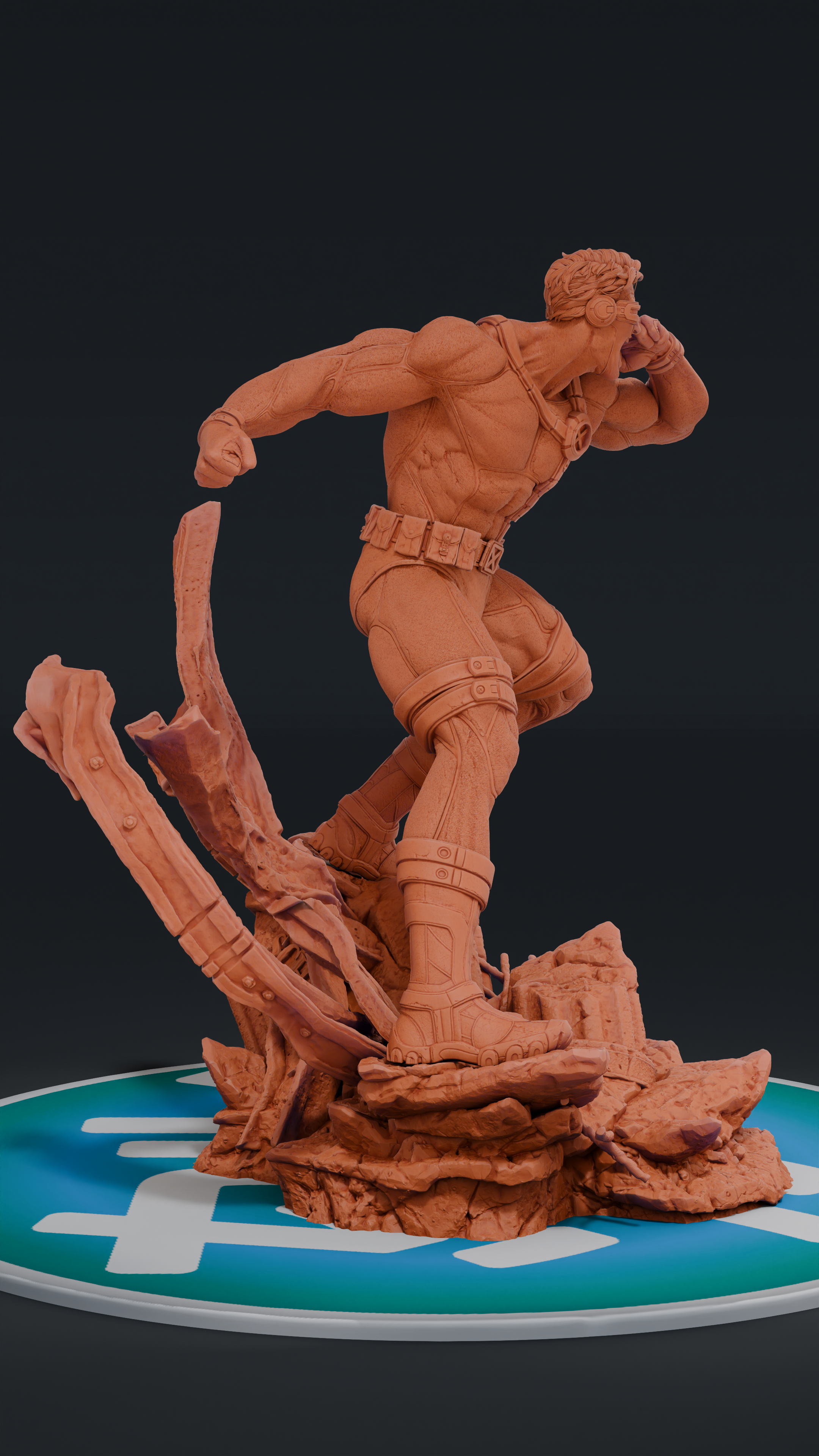 Cyclops - X-Men | Custom Statue 3D printed figure