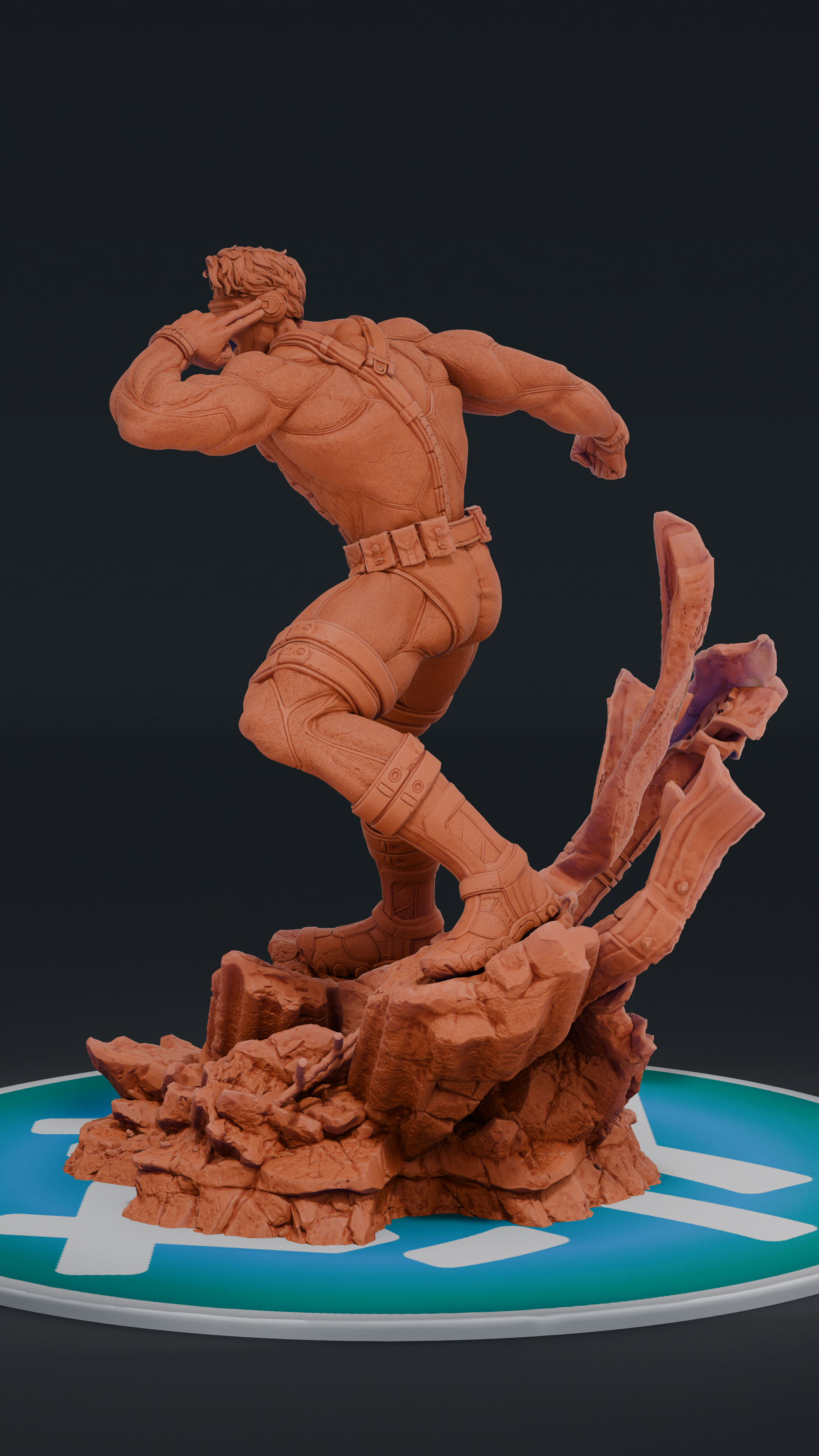 Cyclops - X-Men | Custom Statue 3D printed figure