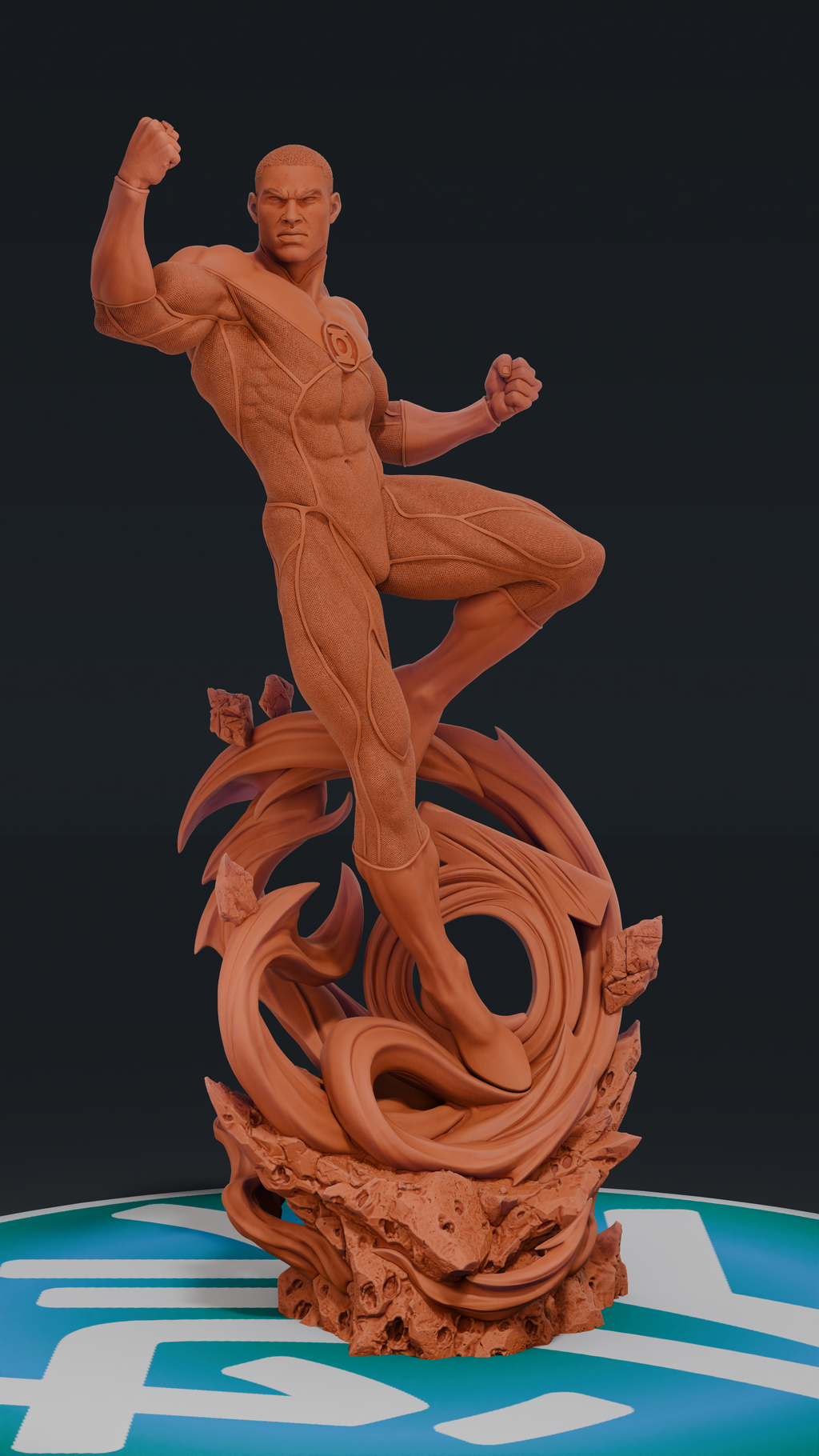 John Stewart Green Lantern - DC Comics | Custom Statue 3D printed figure