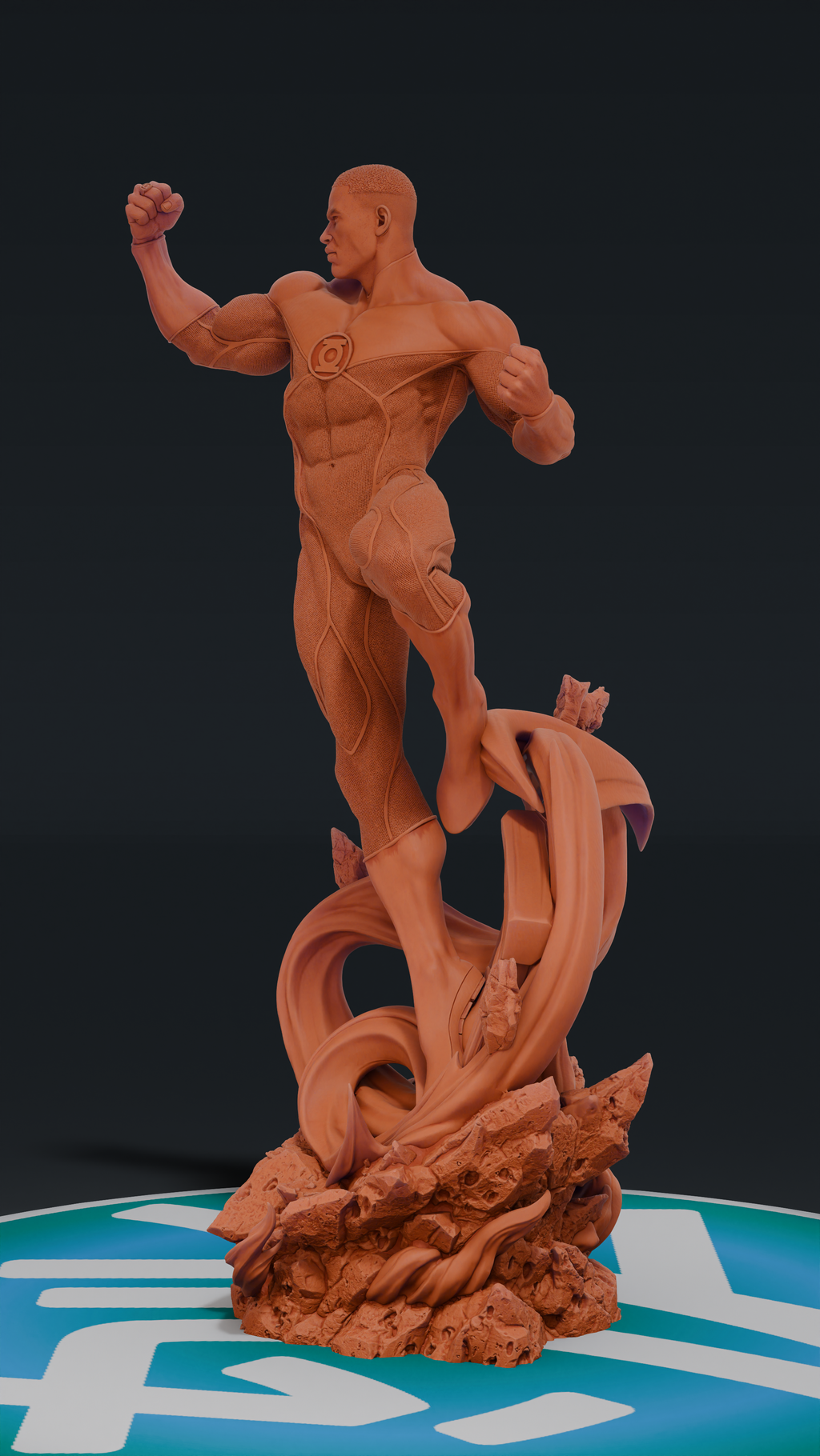 John Stewart Green Lantern - DC Comics | Custom Statue 3D printed figure