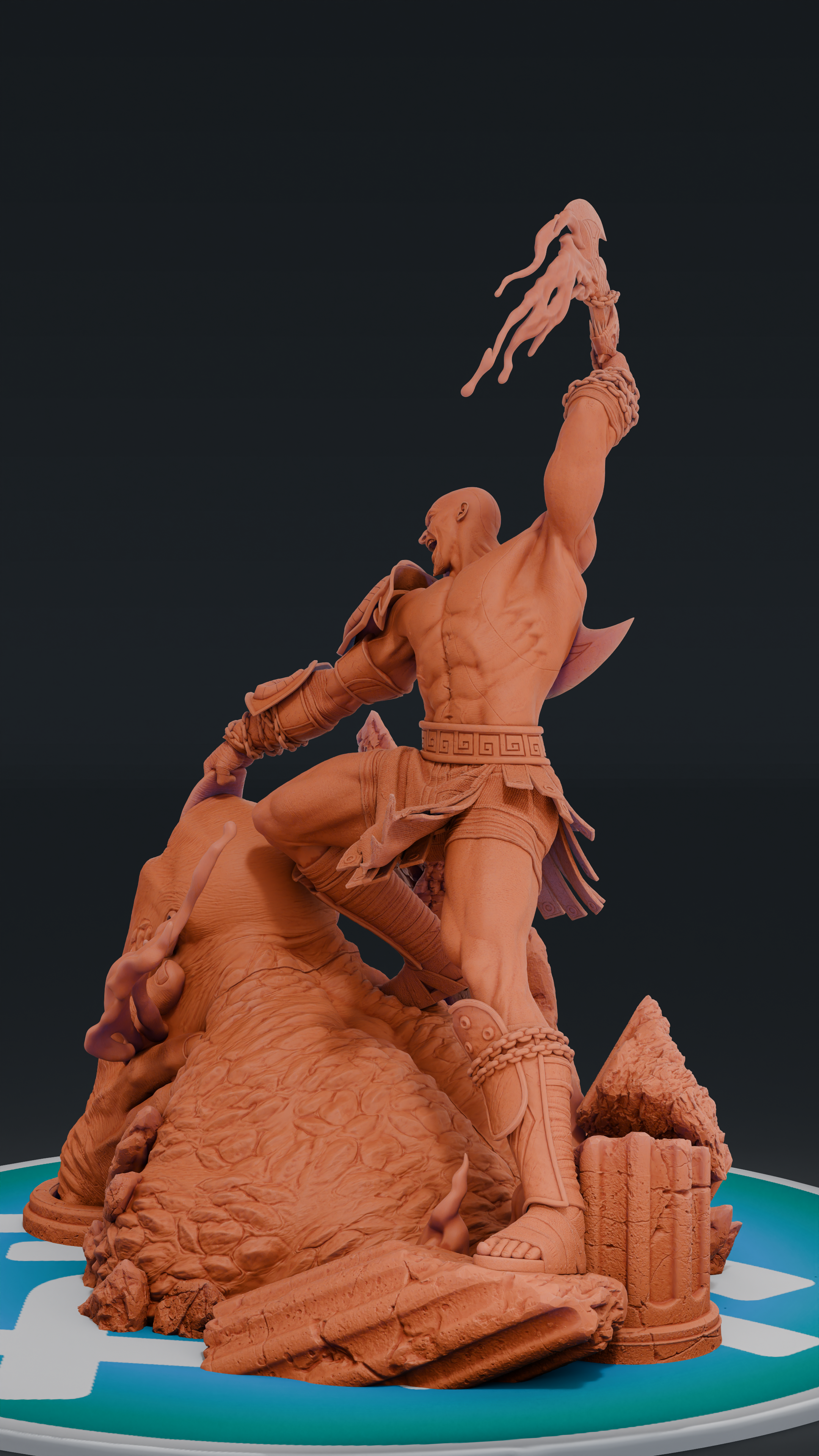 Kratos - God of War | Custom Statue 3D printed figure