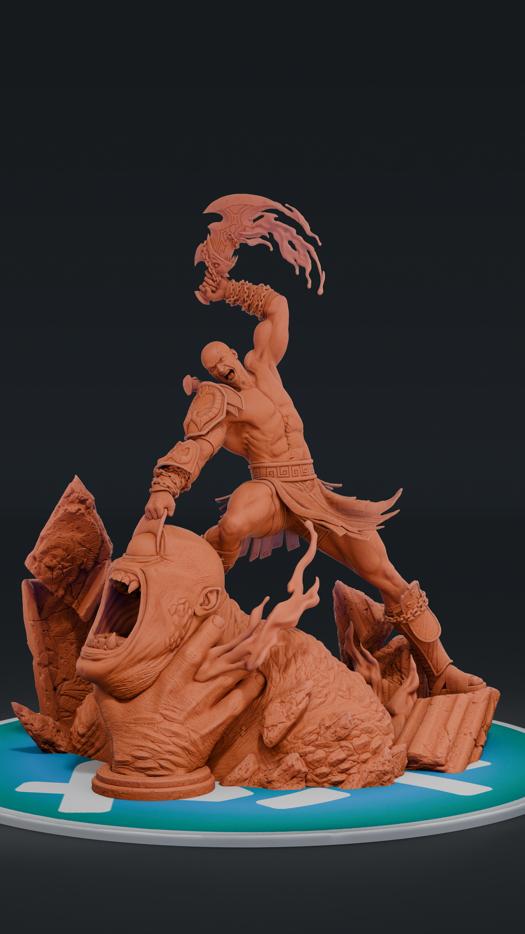 Kratos - God of War | Custom Statue 3D printed figure
