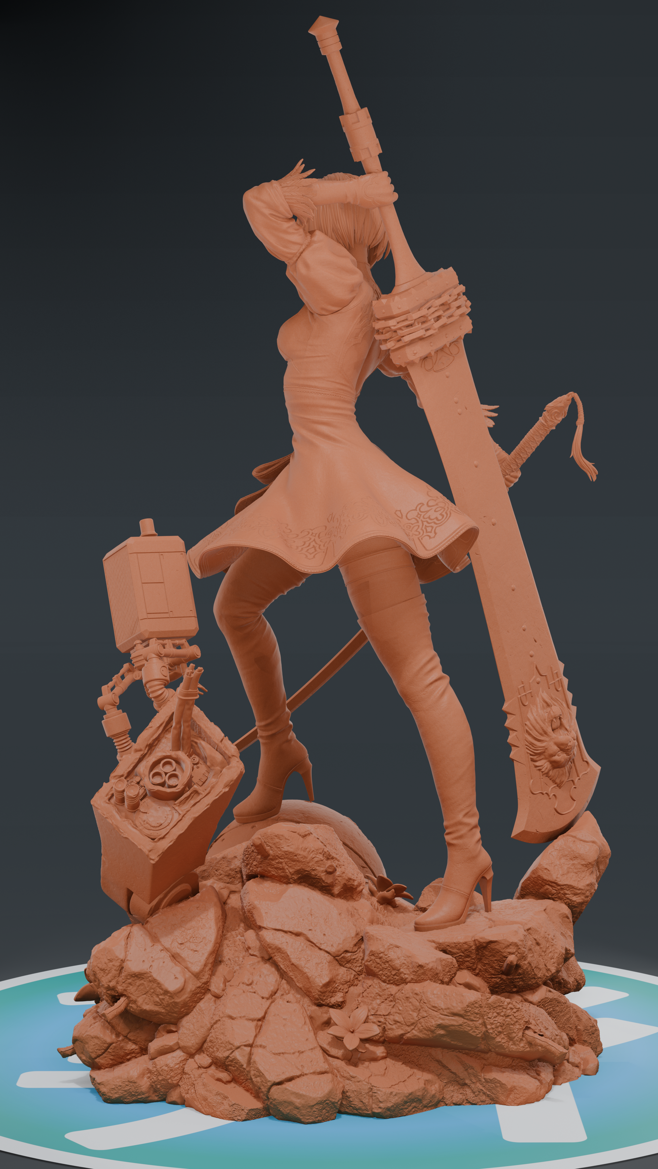 2B - Nier Automata | Custom Statue 3D printed figure