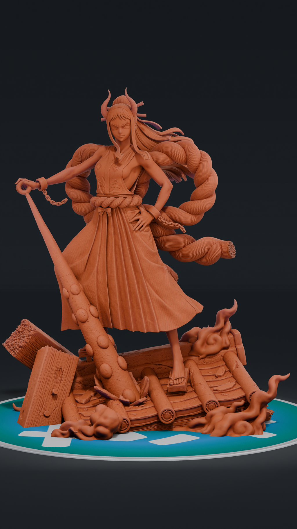 Yamato - One Piece | Custom Statue 3D printed figure