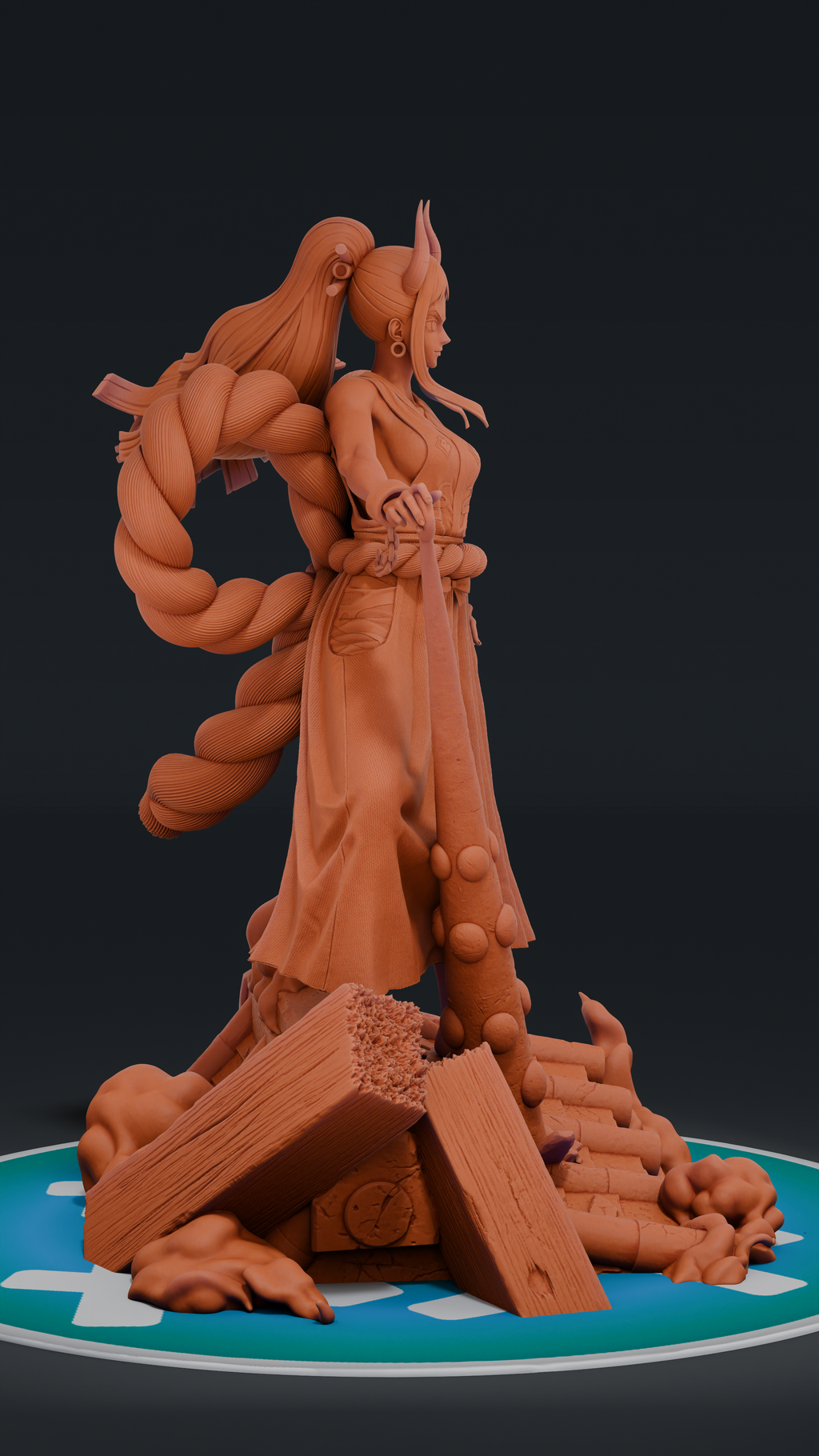 Yamato - One Piece | Custom Statue 3D printed figure