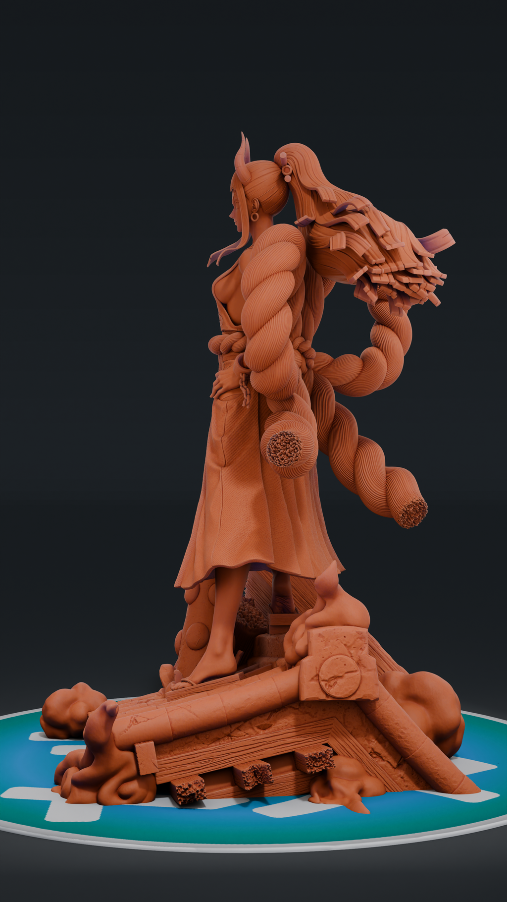 Yamato - One Piece | Custom Statue 3D printed figure
