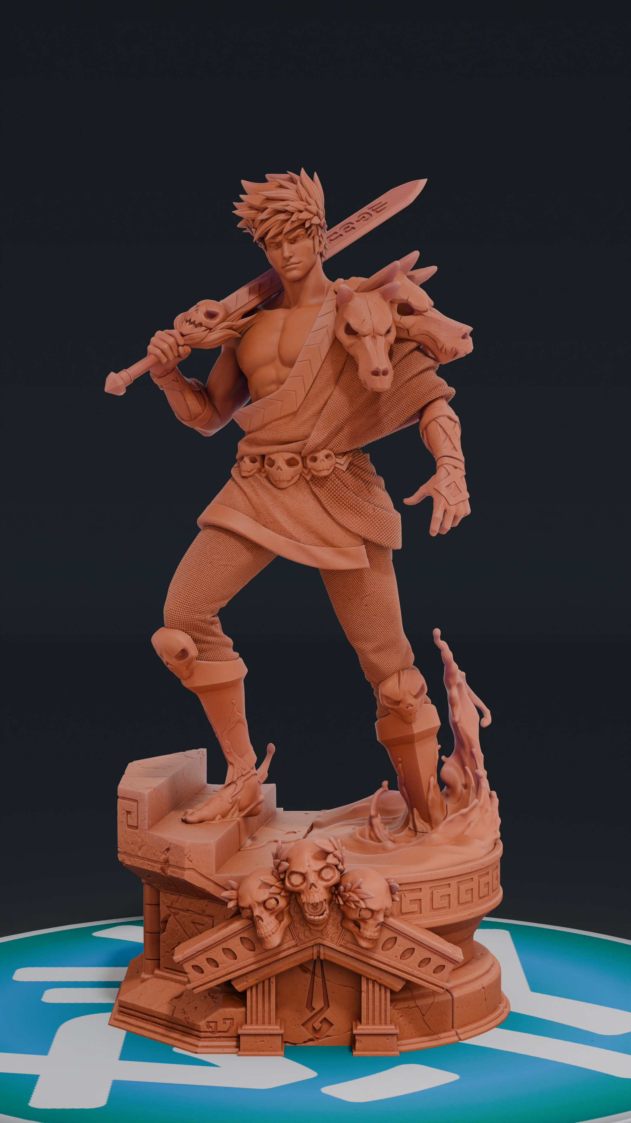 Zagreus - Hades | Custom Statue 3D printed figure
