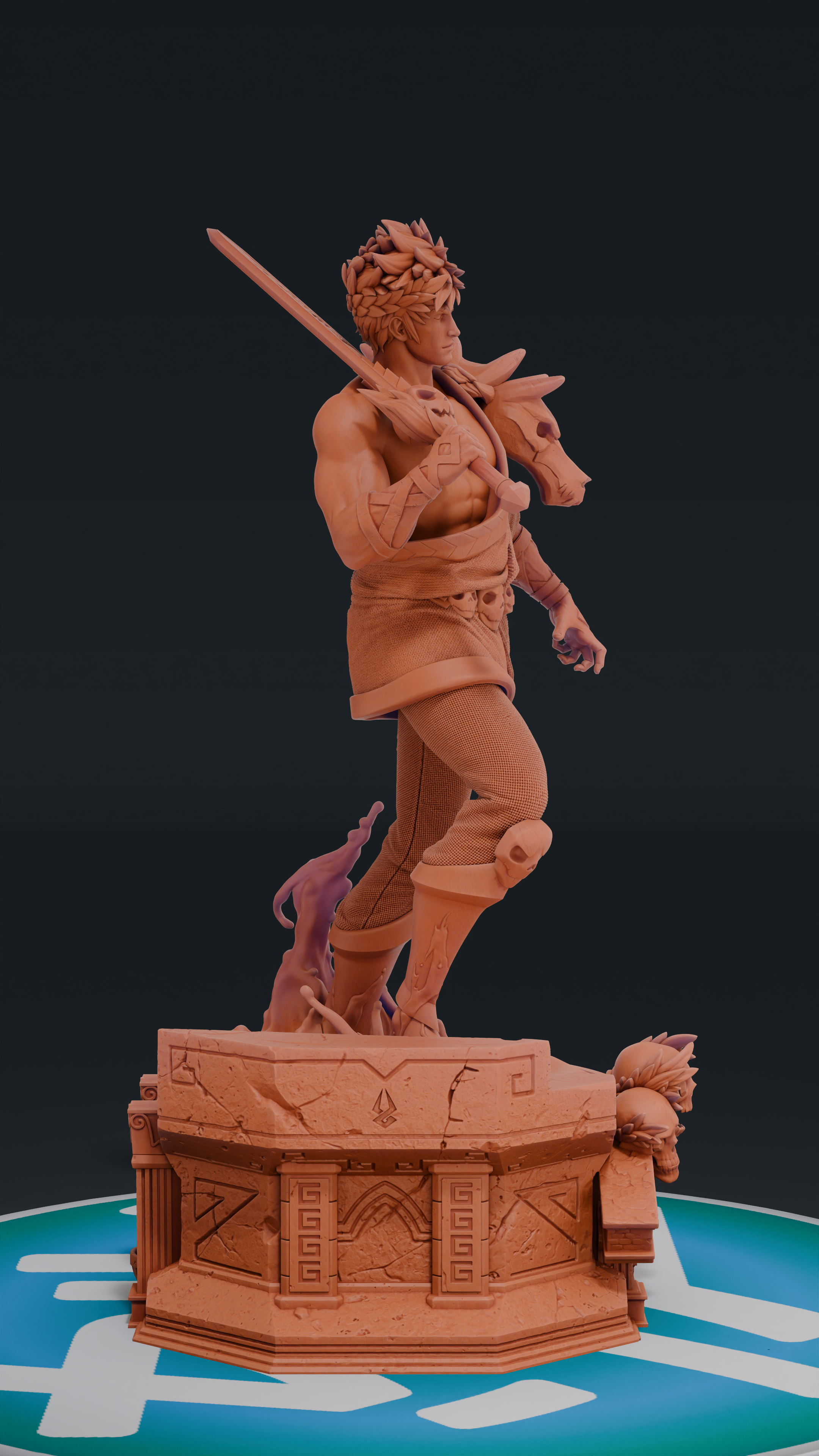 Zagreus - Hades | Custom Statue 3D printed figure