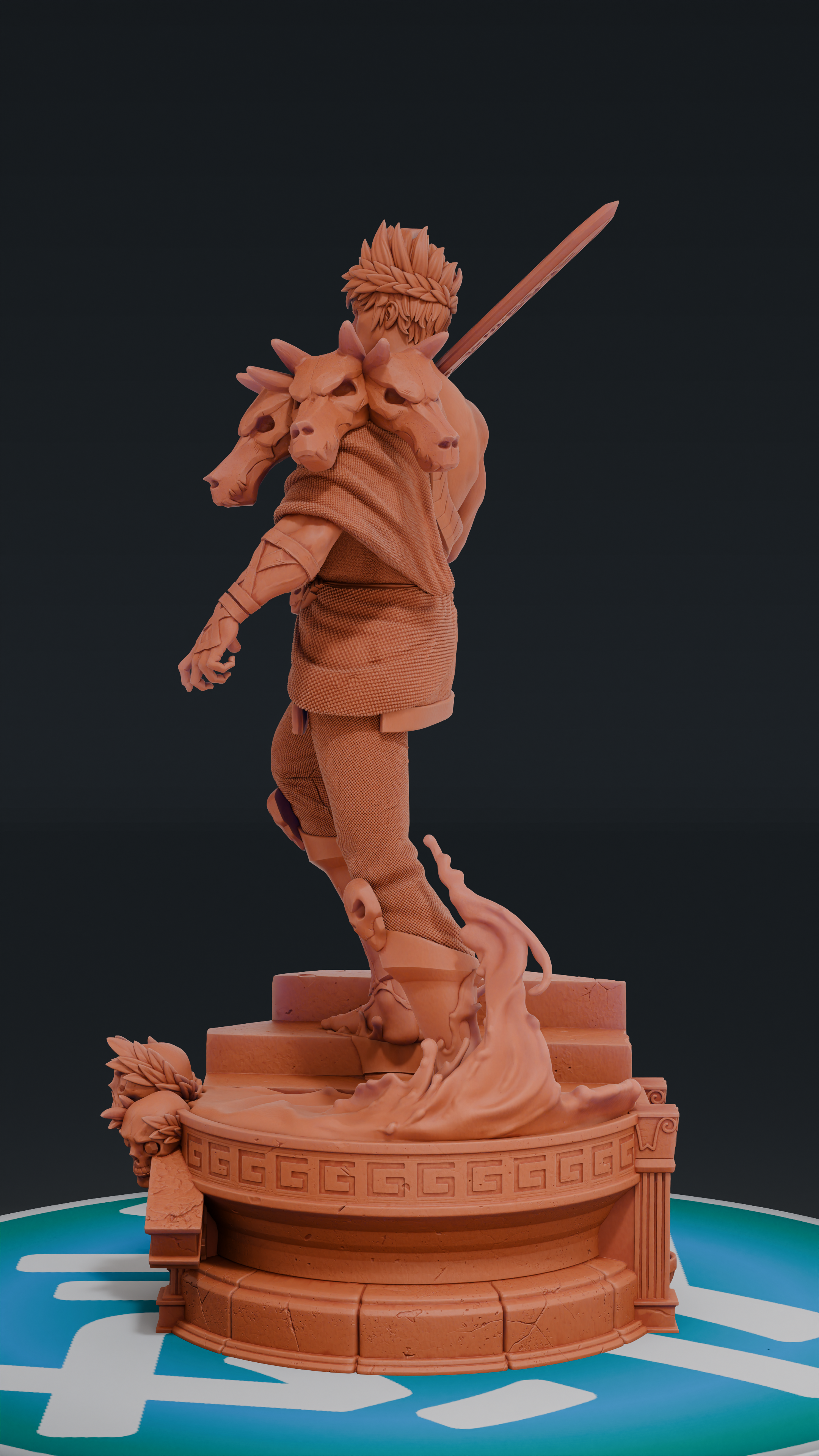 Zagreus - Hades | Custom Statue 3D printed figure