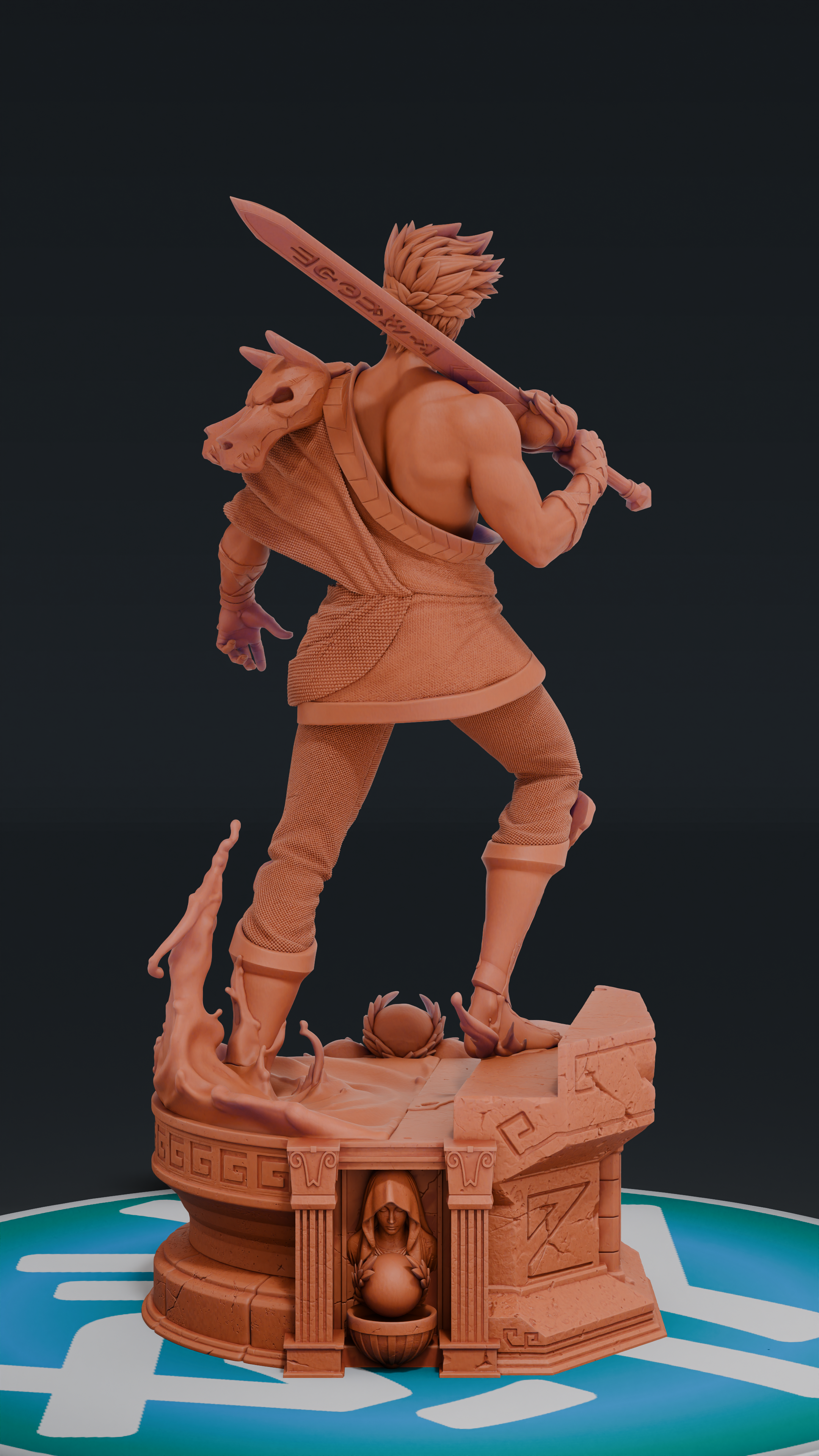 Zagreus - Hades | Custom Statue 3D printed figure