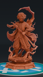 Zenitsu - Kimetsu no Yaiba | Custom Statue 3D printed figure