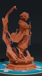 Zenitsu - Kimetsu no Yaiba | Custom Statue 3D printed figure