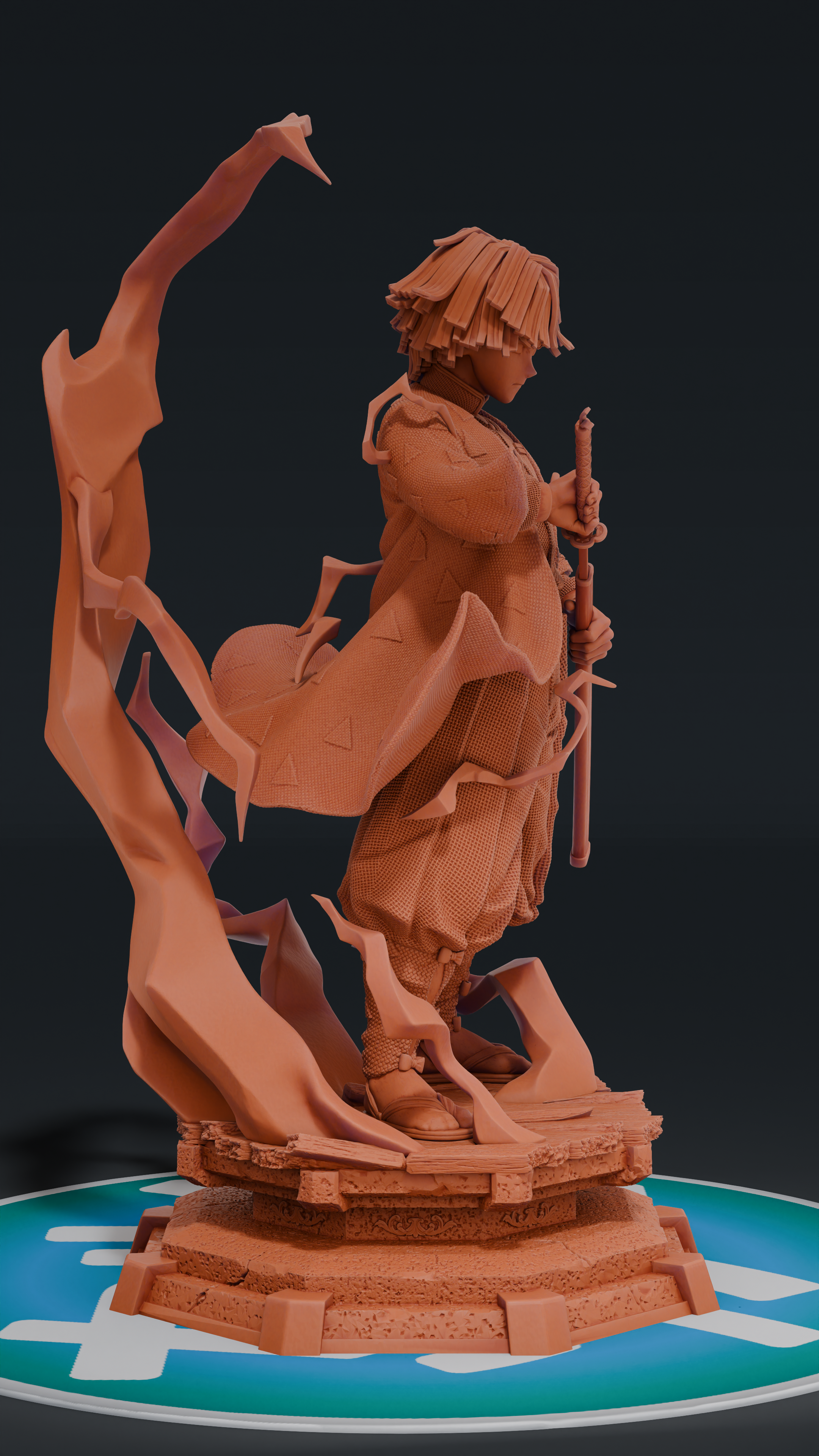 Zenitsu - Kimetsu no Yaiba | Custom Statue 3D printed figure