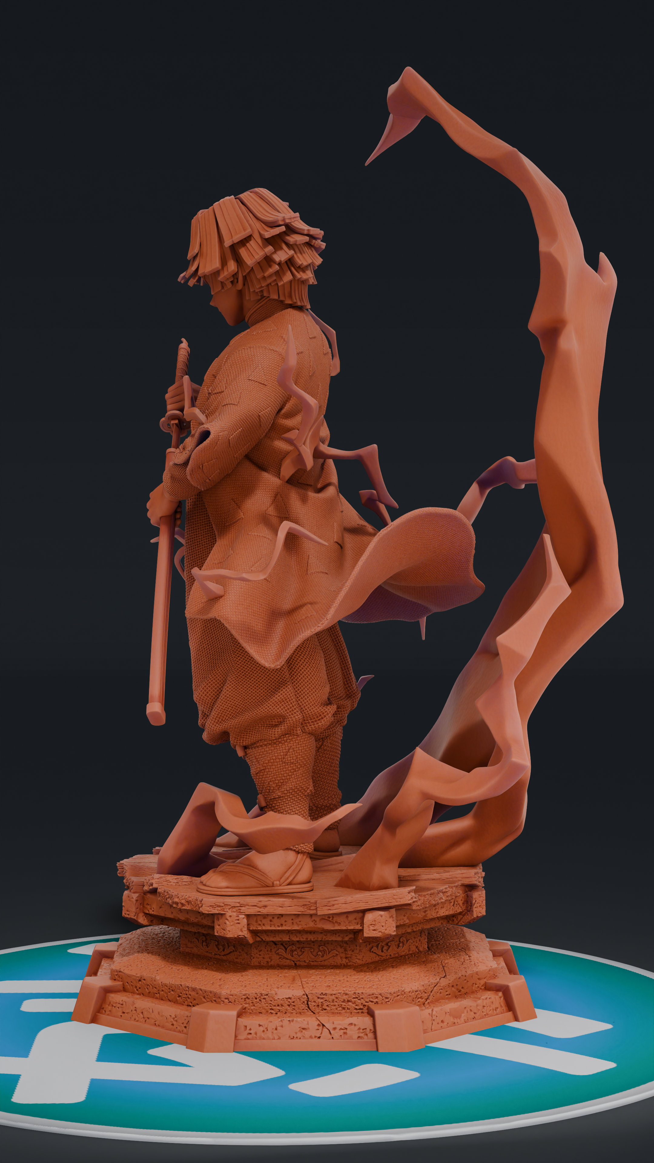 Zenitsu - Kimetsu no Yaiba | Custom Statue 3D printed figure