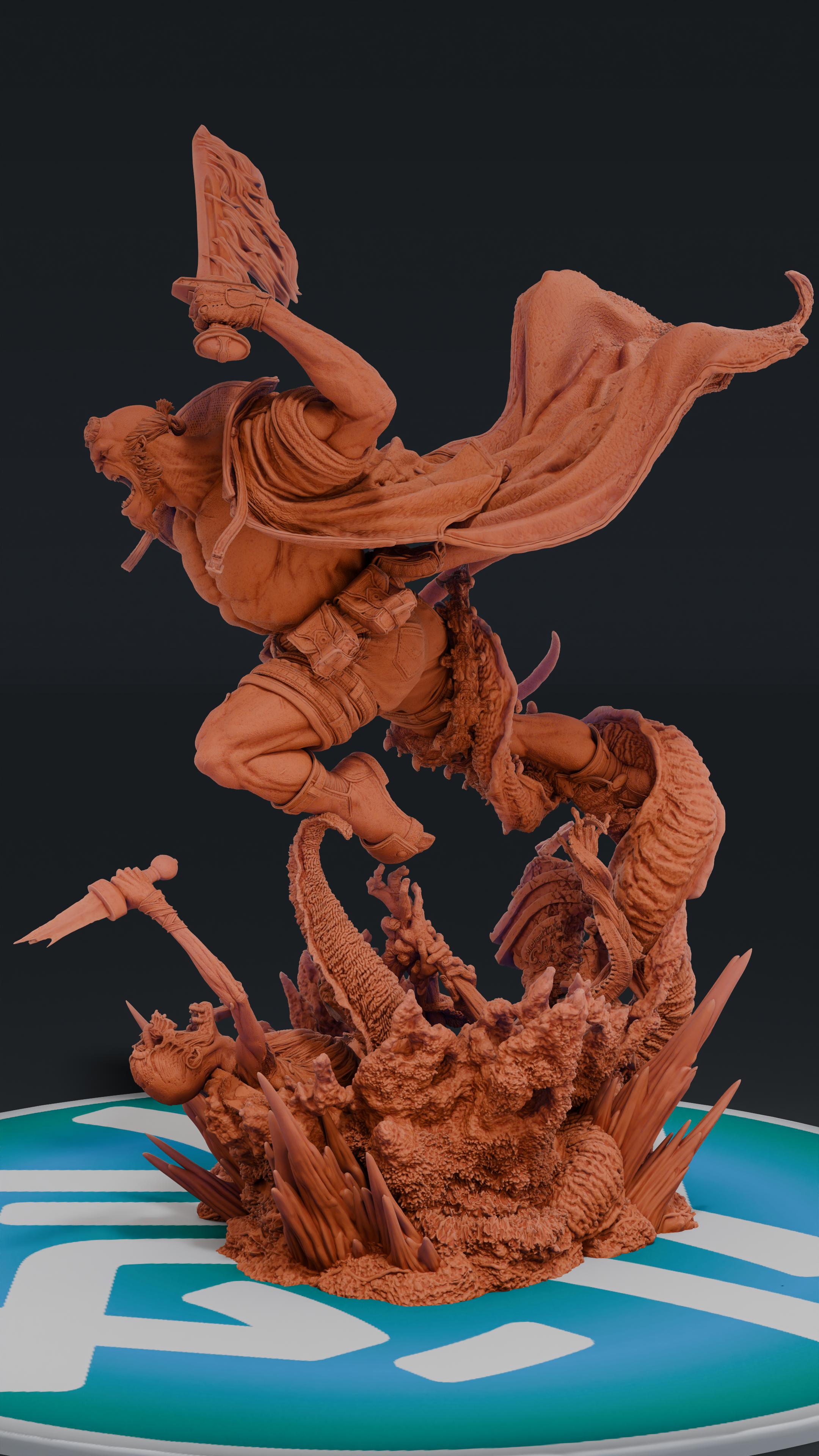 Hellboy - Hellboy | Custom Statue 3D printed figure