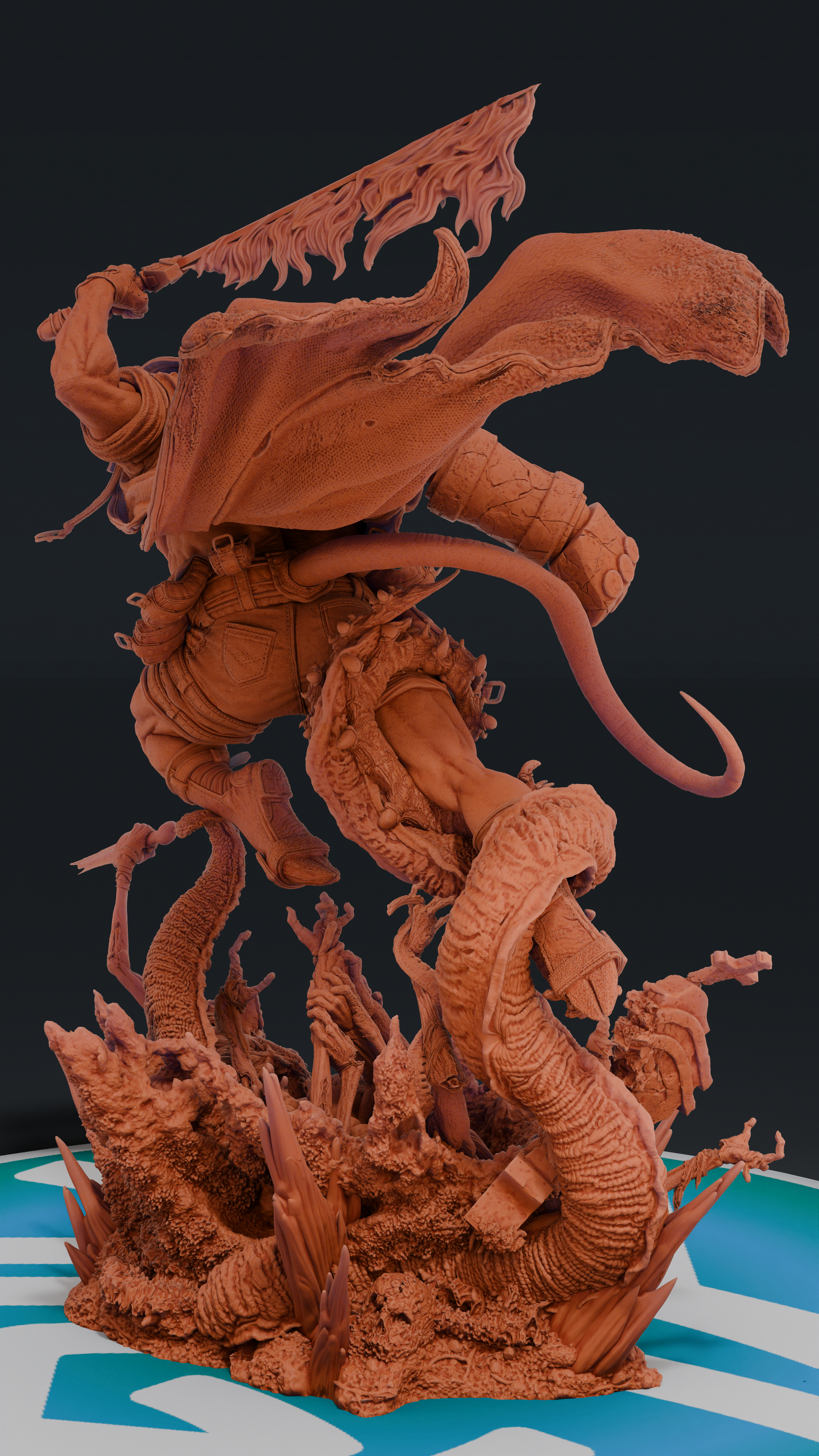 Hellboy - Hellboy | Custom Statue 3D printed figure